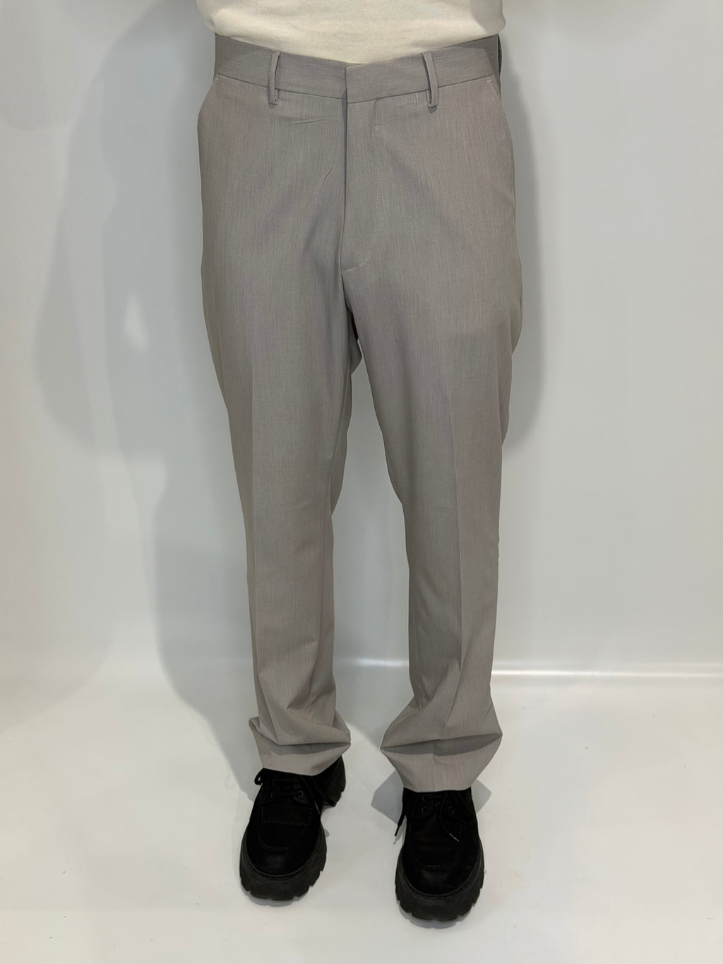 Pantalone Fondo Ampio Grigio