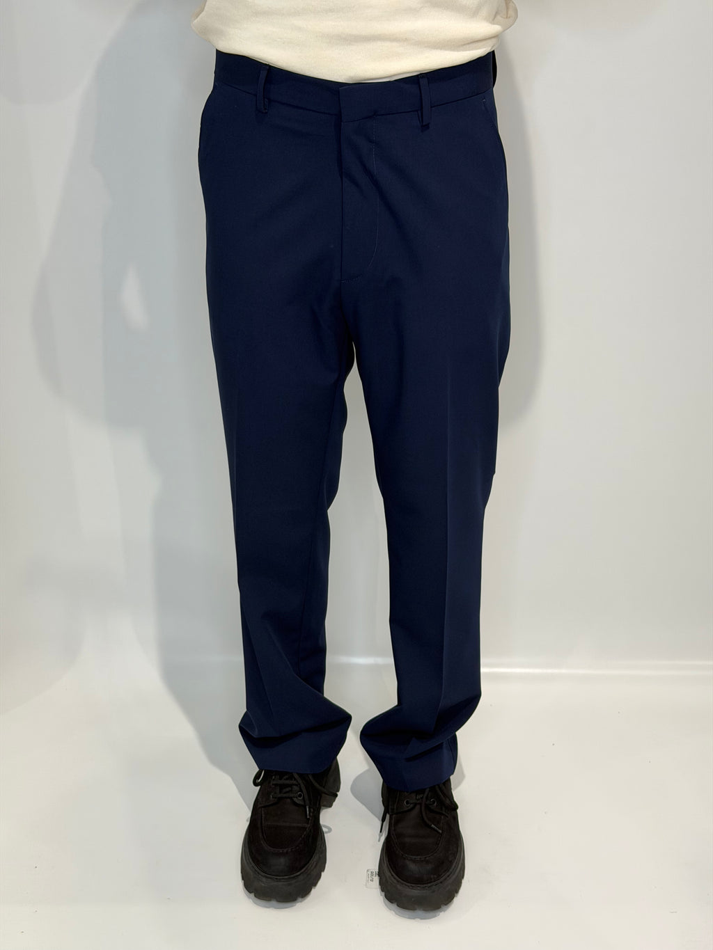Pantalone Fondo Ampio Blu Navy