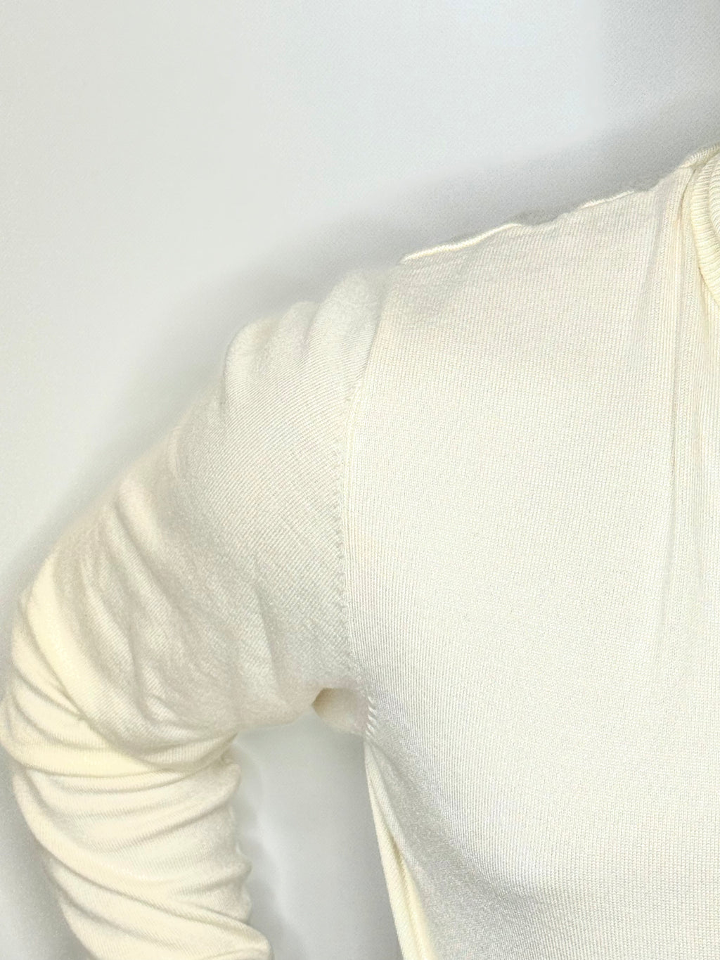 Maglione Collo Alto Panna