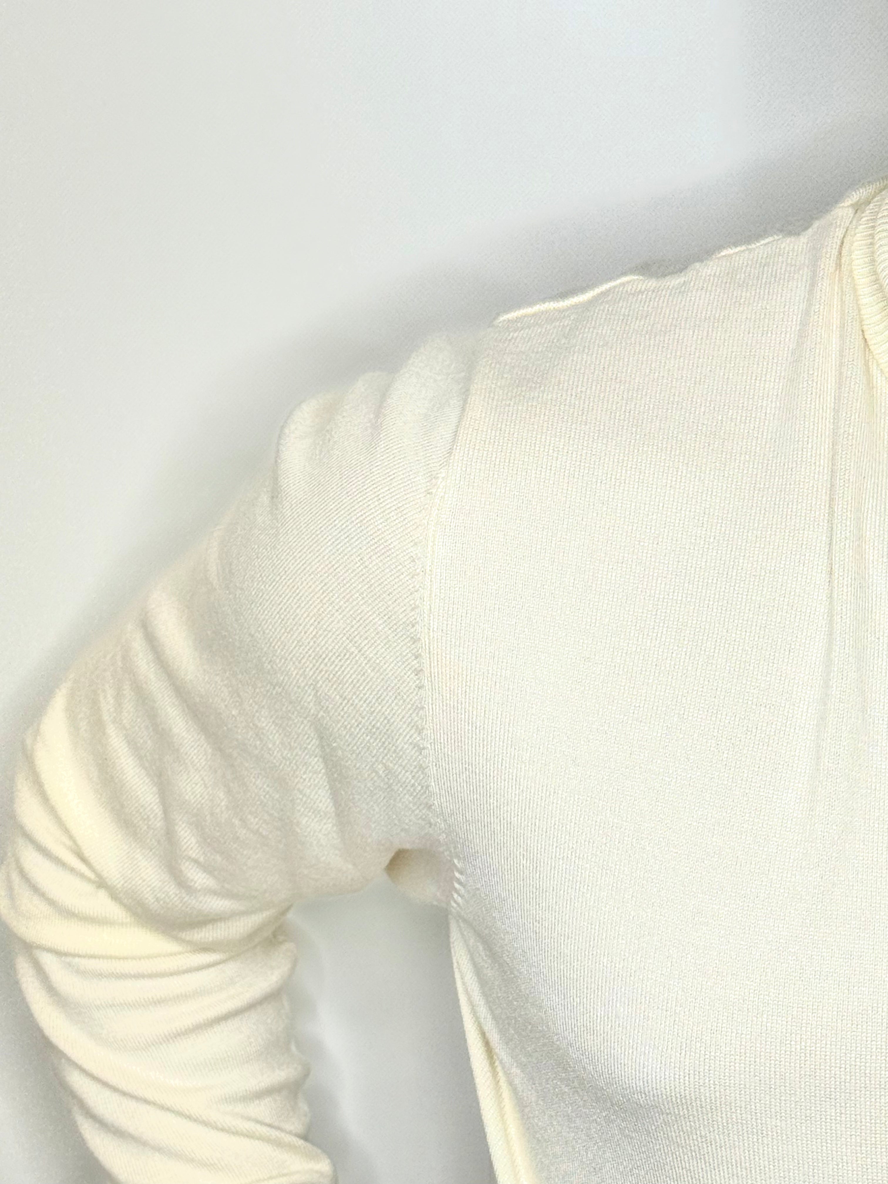 Maglione Collo Alto Panna