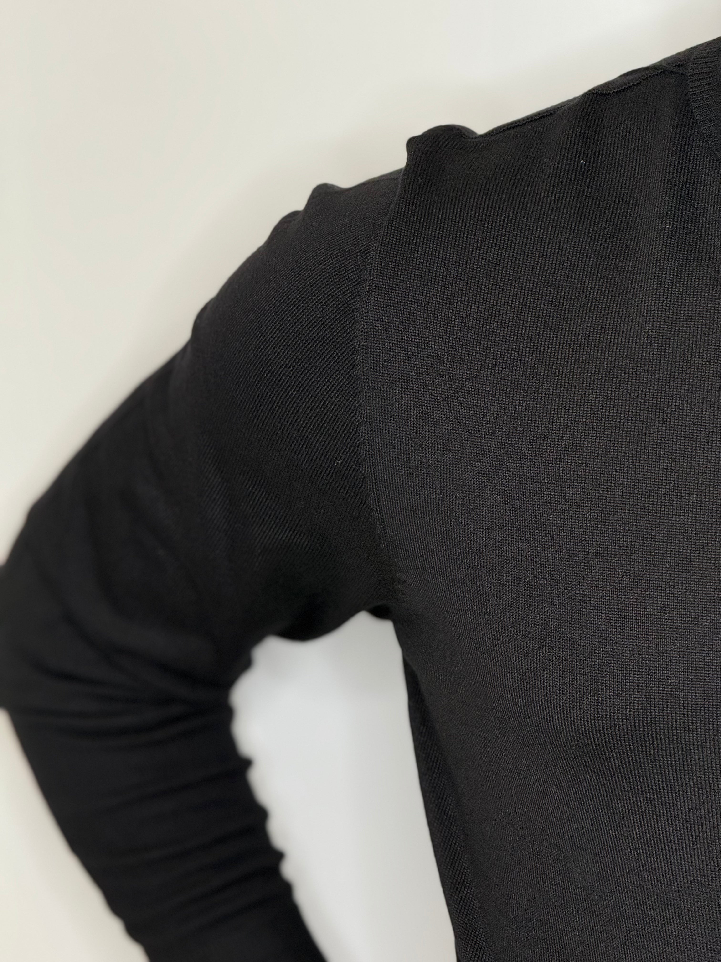Maglione Collo Alto Nero