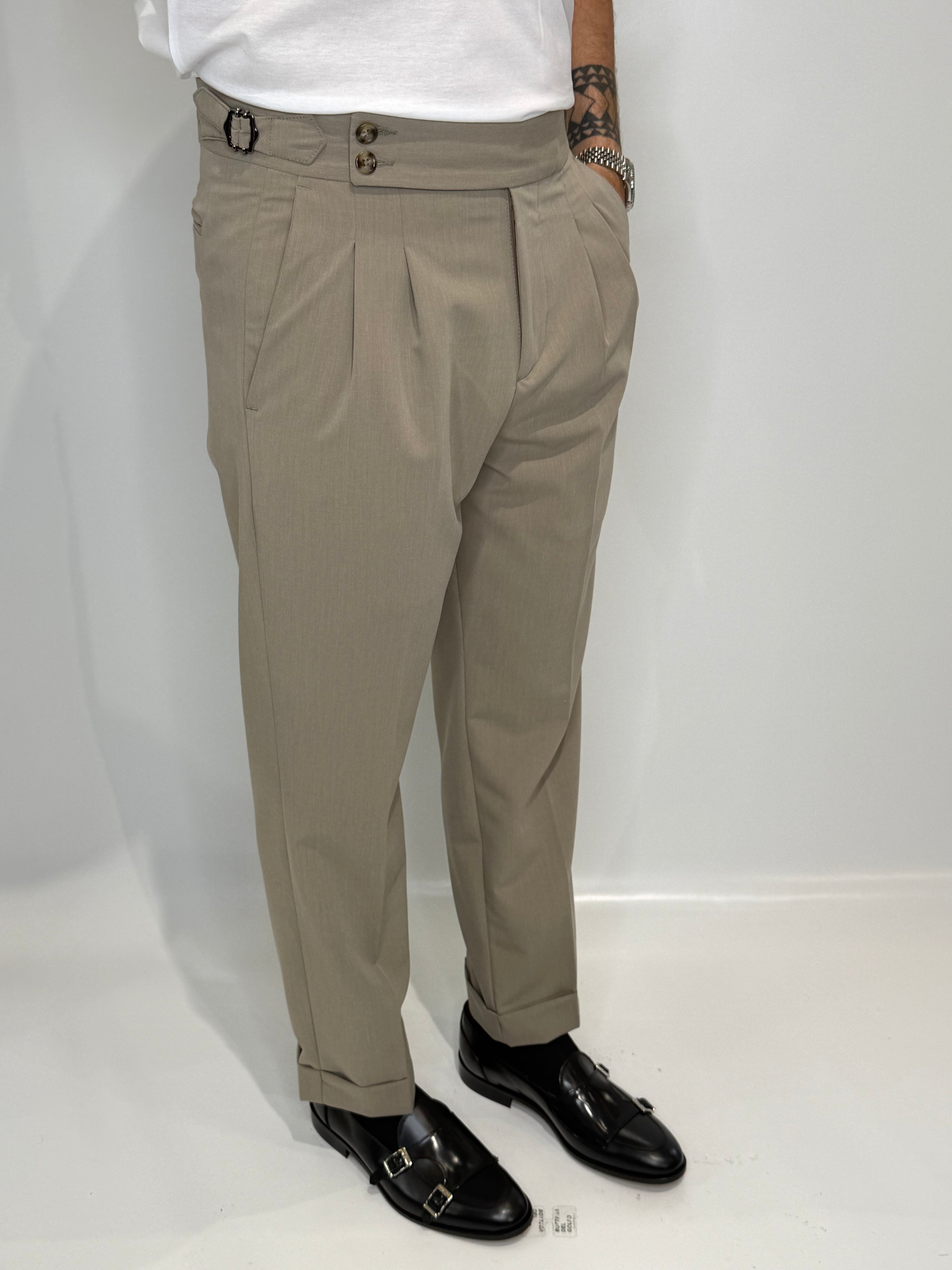 Pantalone Fibietta Beige