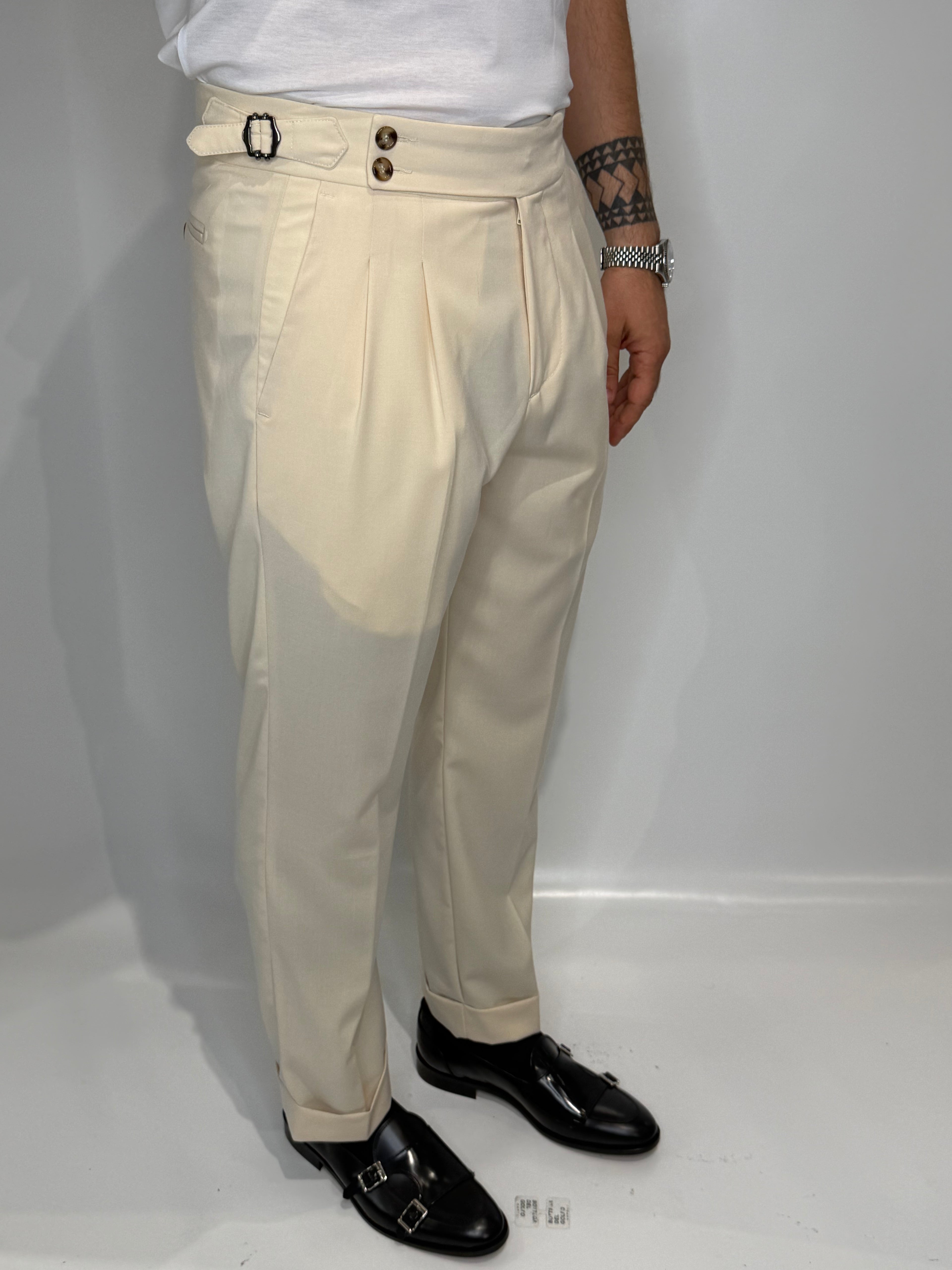 Pantalone Fibietta Panna
