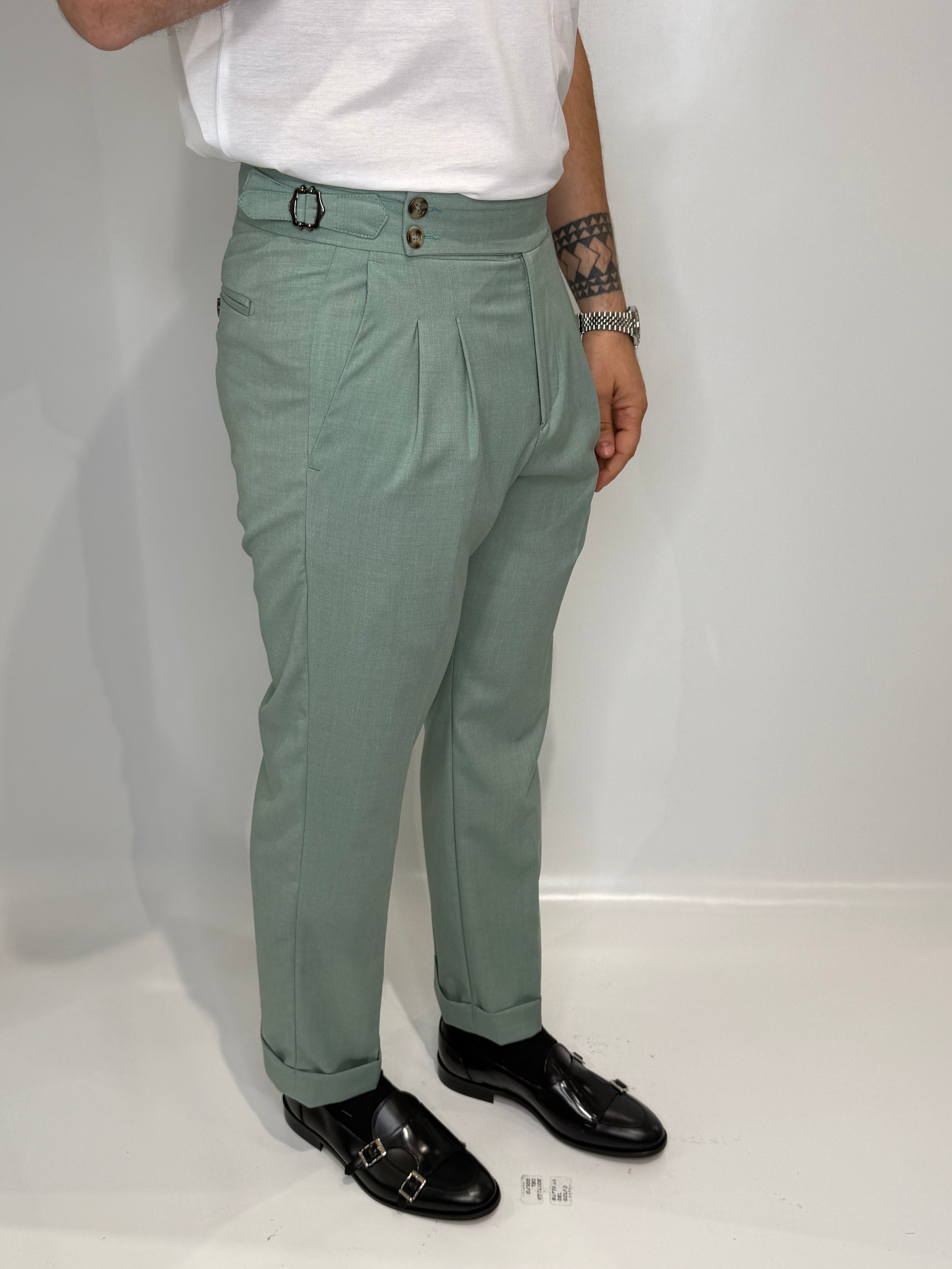 Pantalone Fibietta Verde