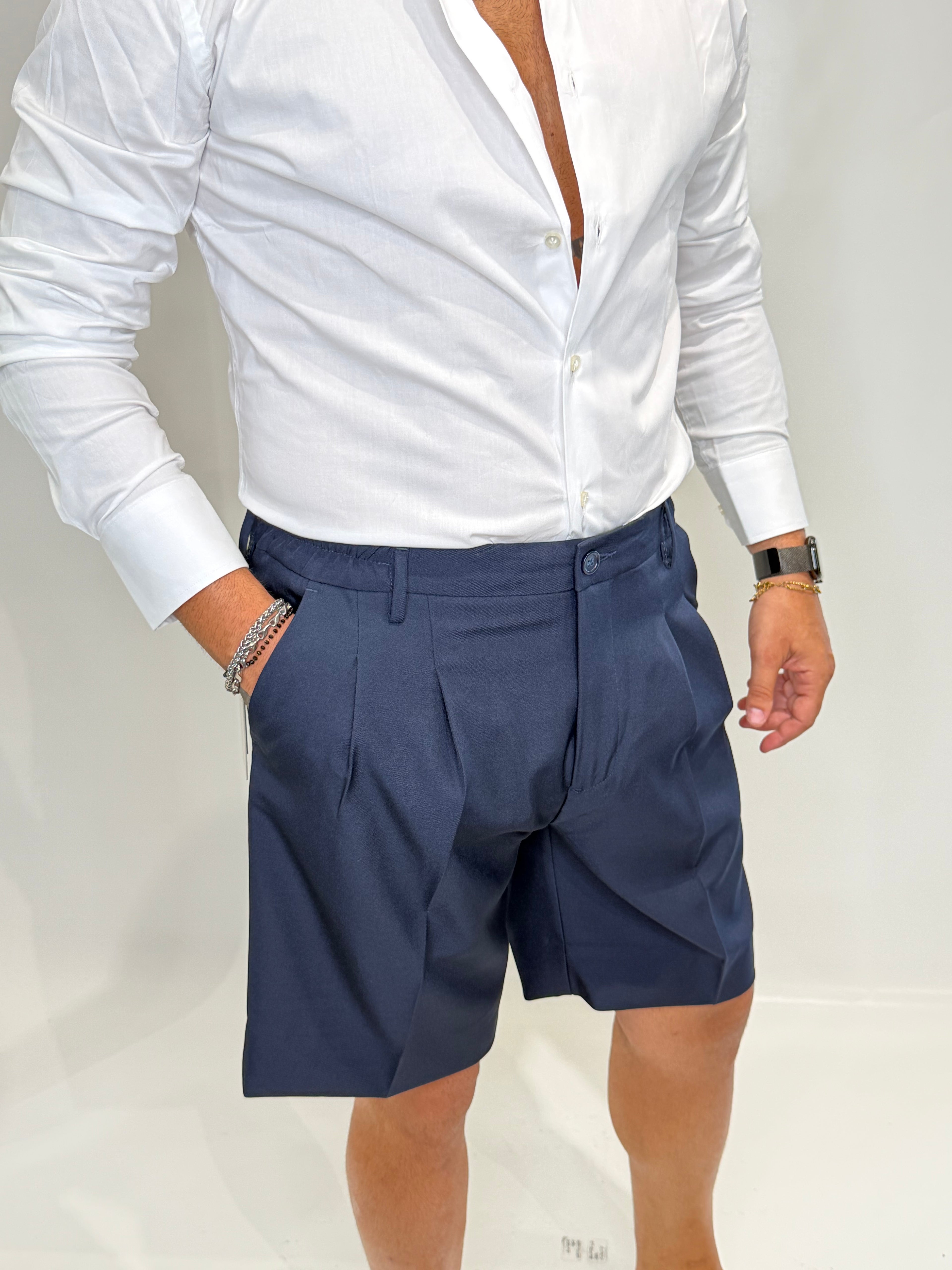 Bermuda con pence Blu Midnight