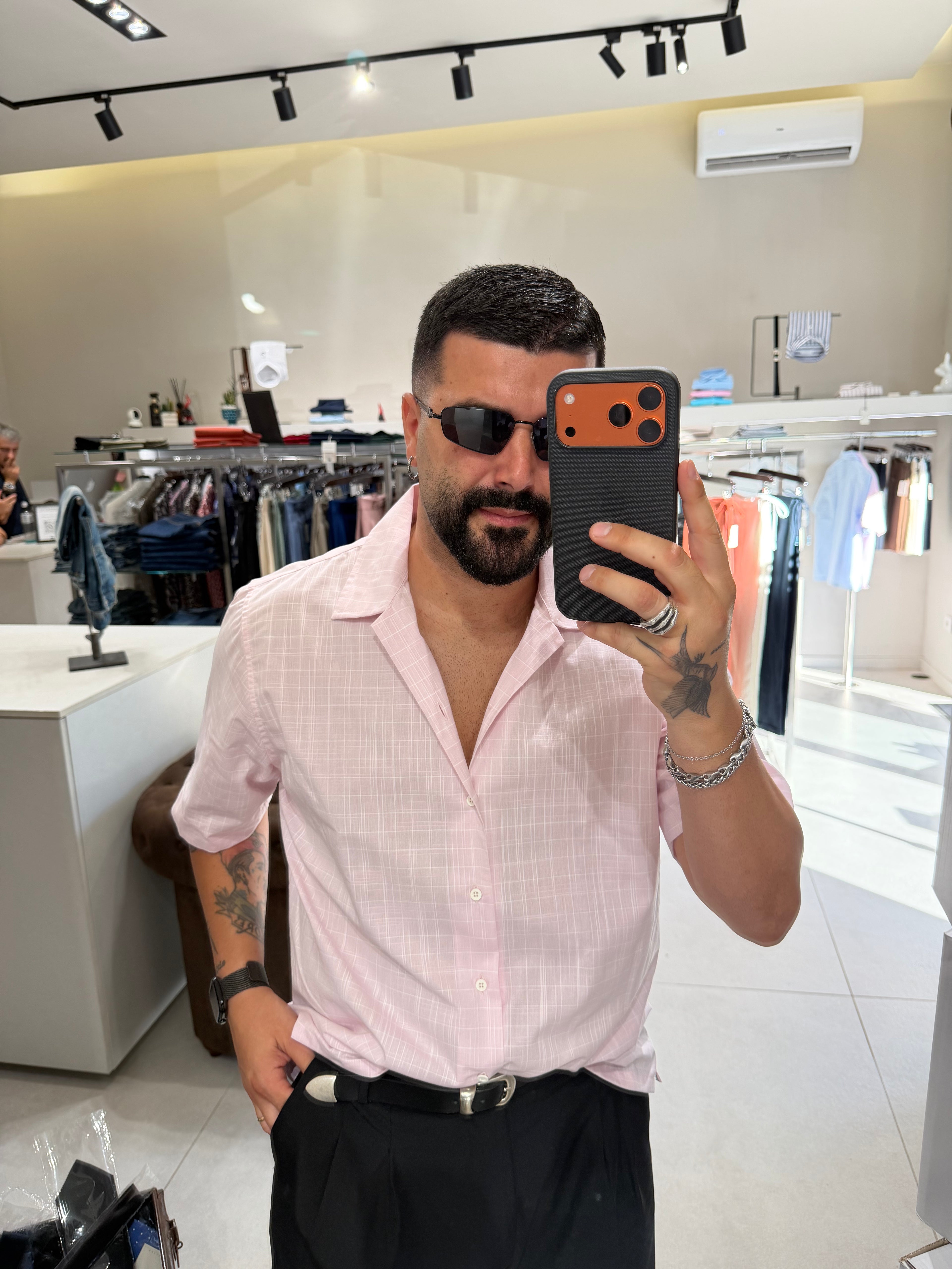 Camicia Over Shirt Rosa