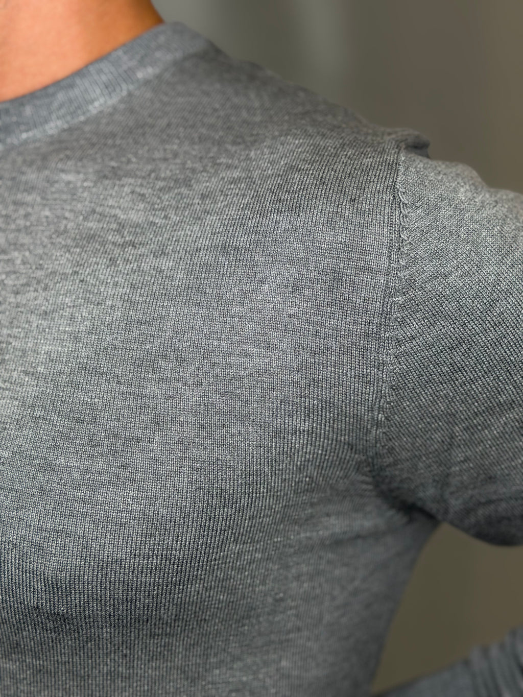 Maglione Girocollo Grigio