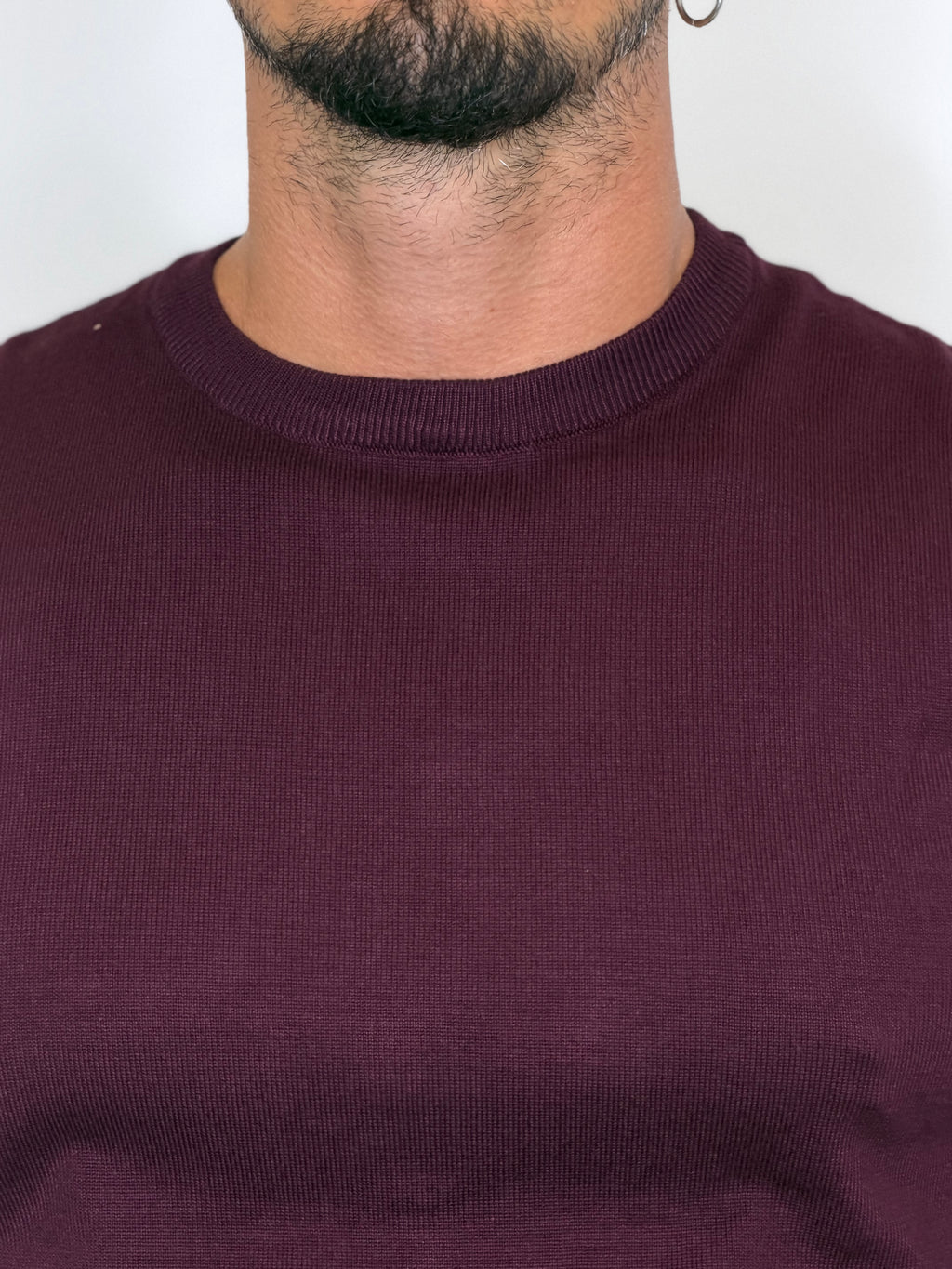 Maglione Girocollo Bordeaux