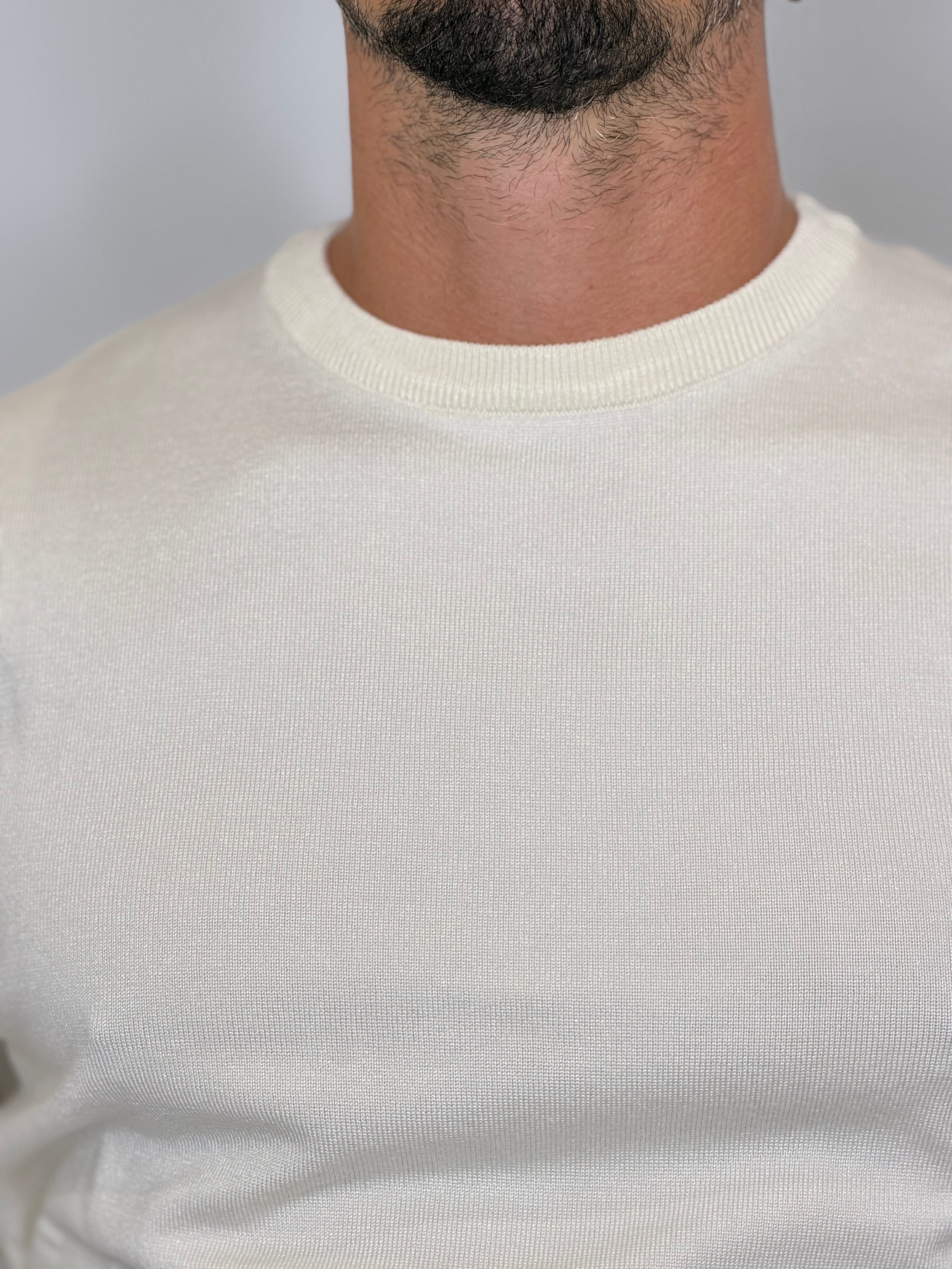 Maglione Girocollo Panna