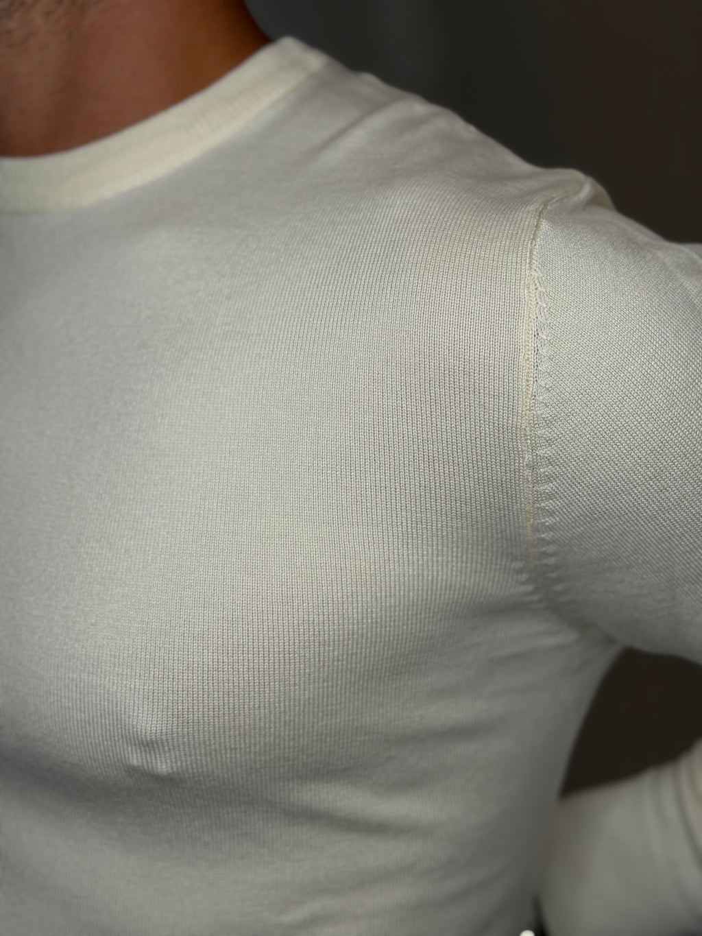 Maglione Girocollo Panna