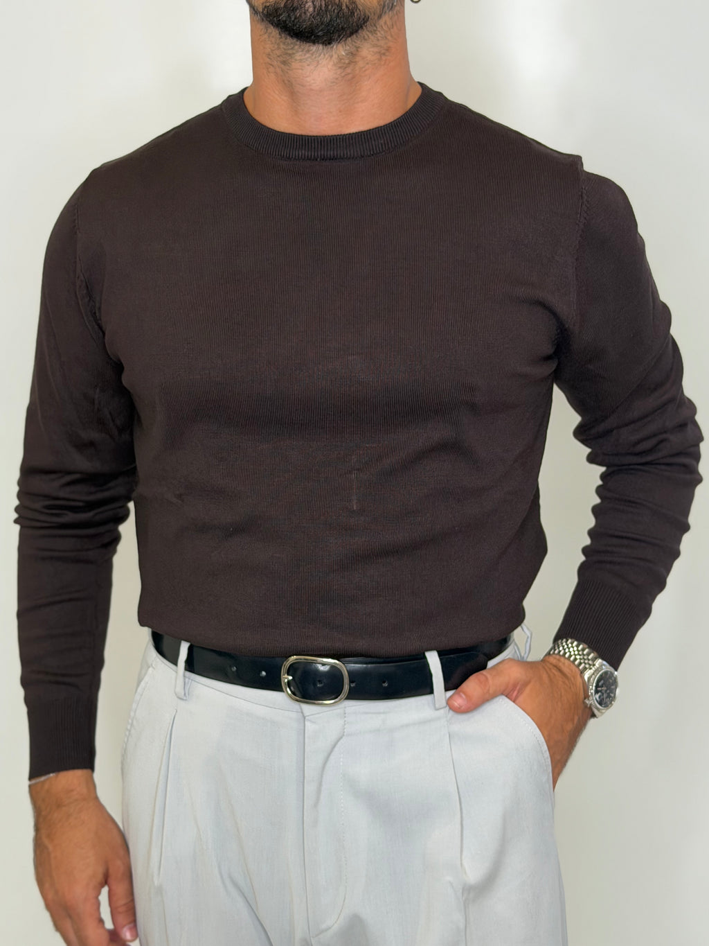 Maglione Girocollo Moro