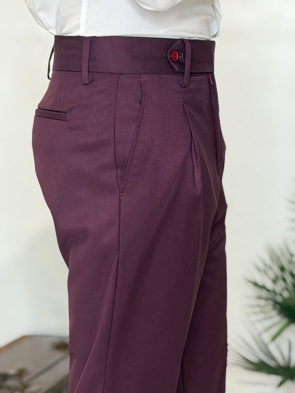 Trousers Single Pleat Midnight Blue Summer