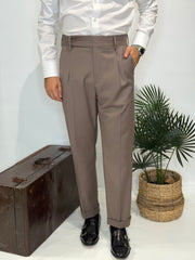 Pantalone Una Pence Tortora Invernale