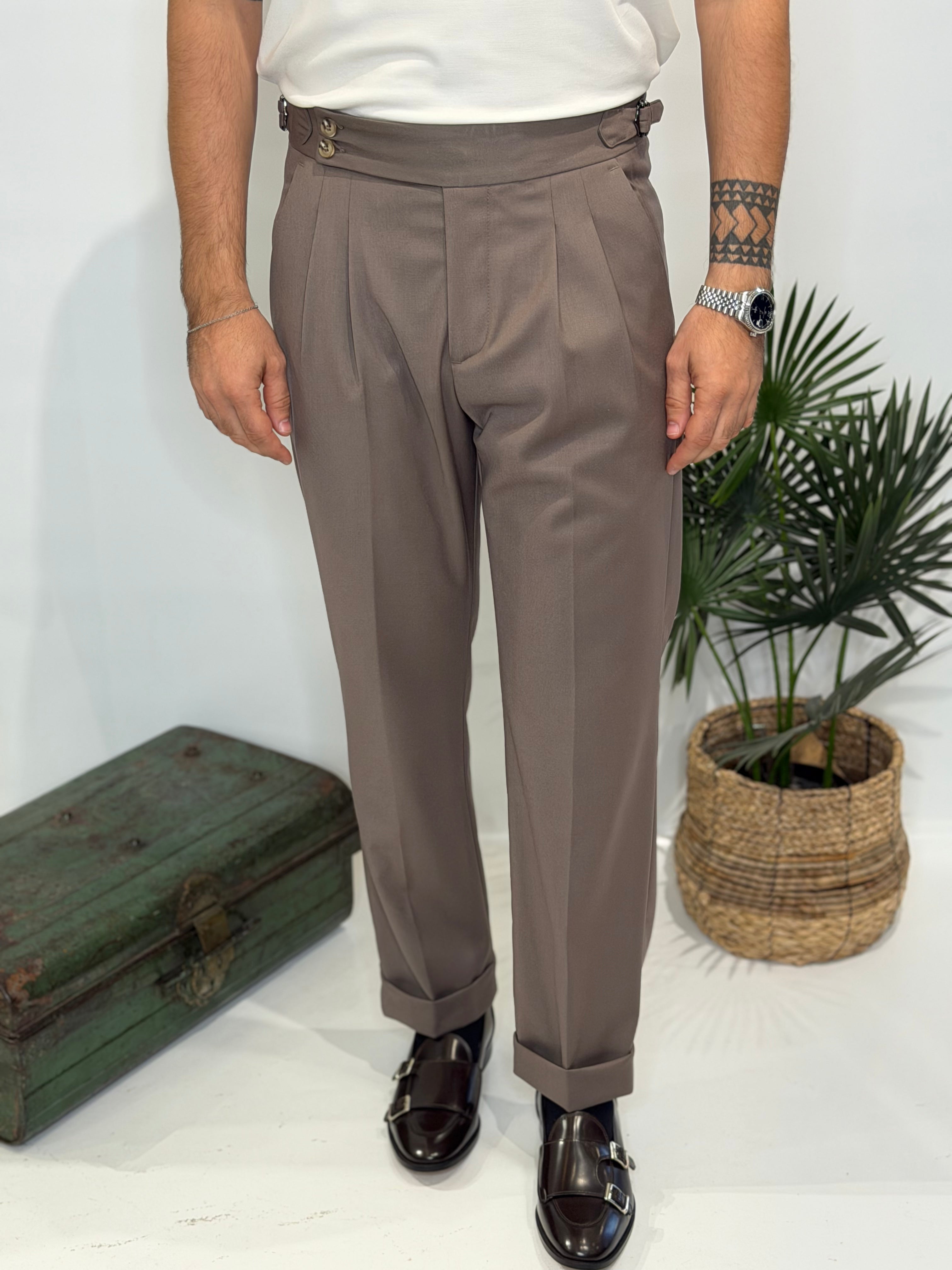 Pantalone Fibietta Tortora Invernale