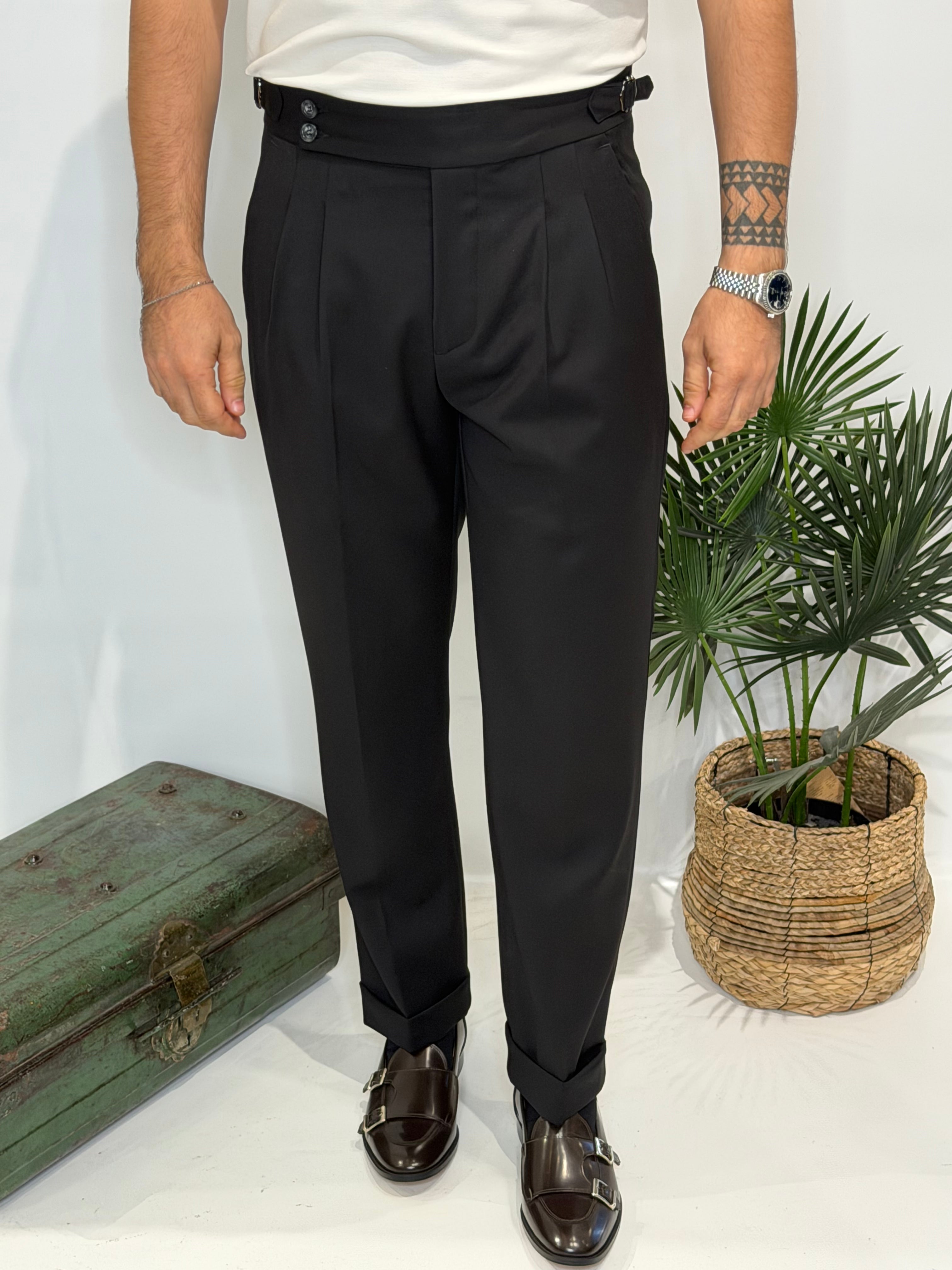 Pantalone Fibietta Nero Invernale