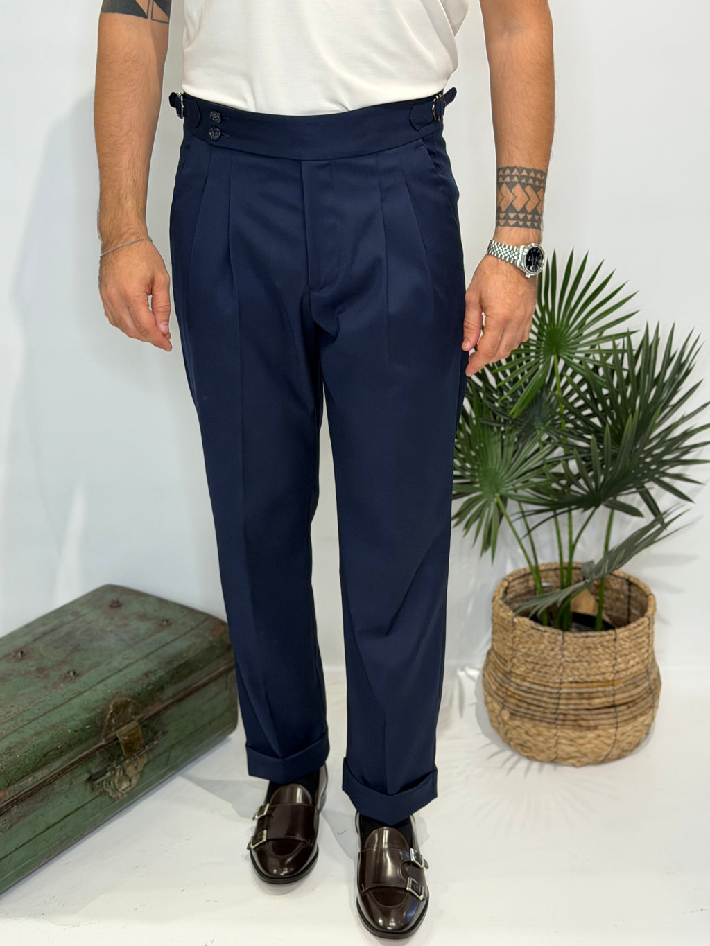 Pantalone Fibietta Blu Midnight Invernale