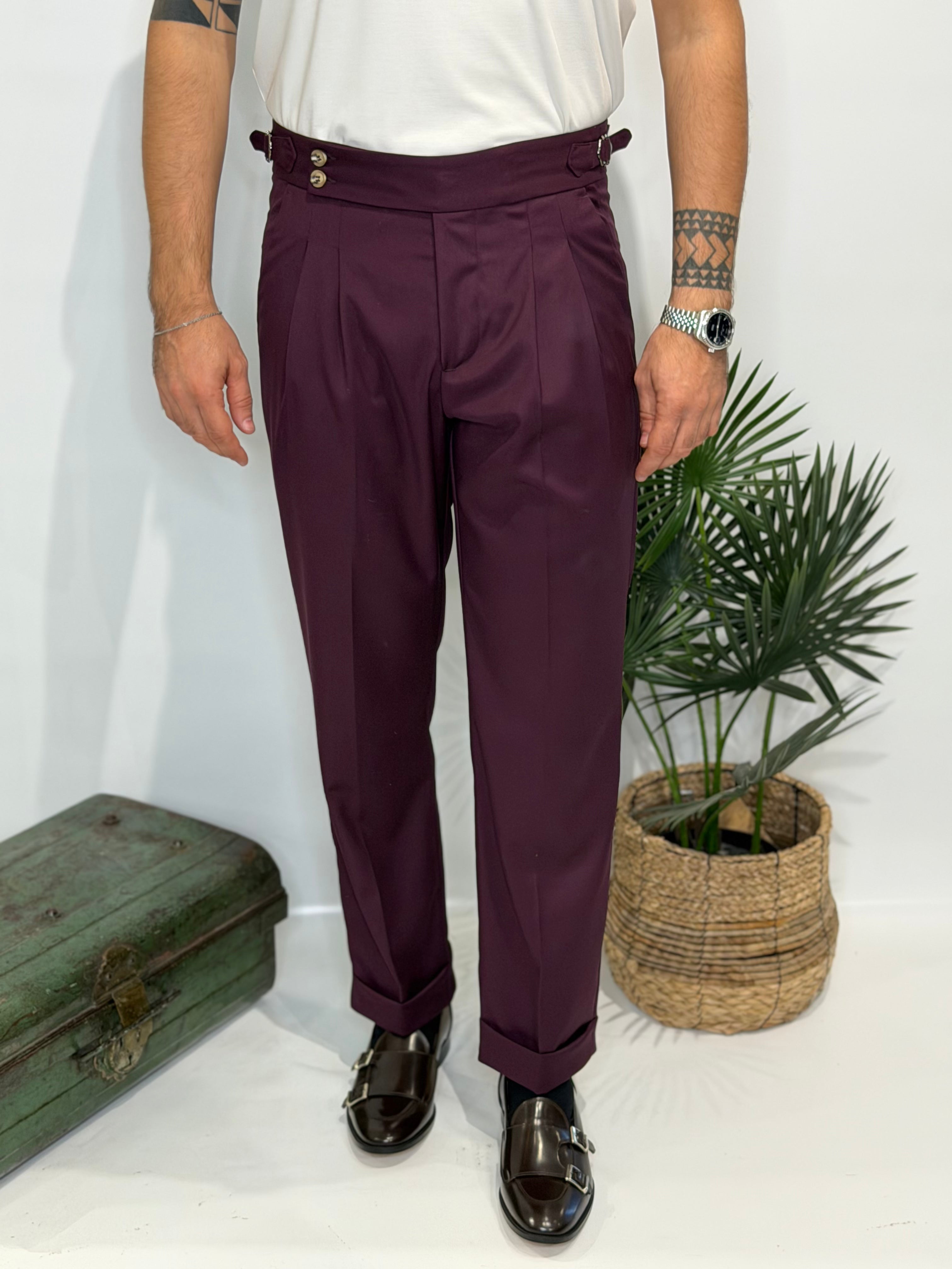 Pantalone Fibietta Bordeaux Invernale