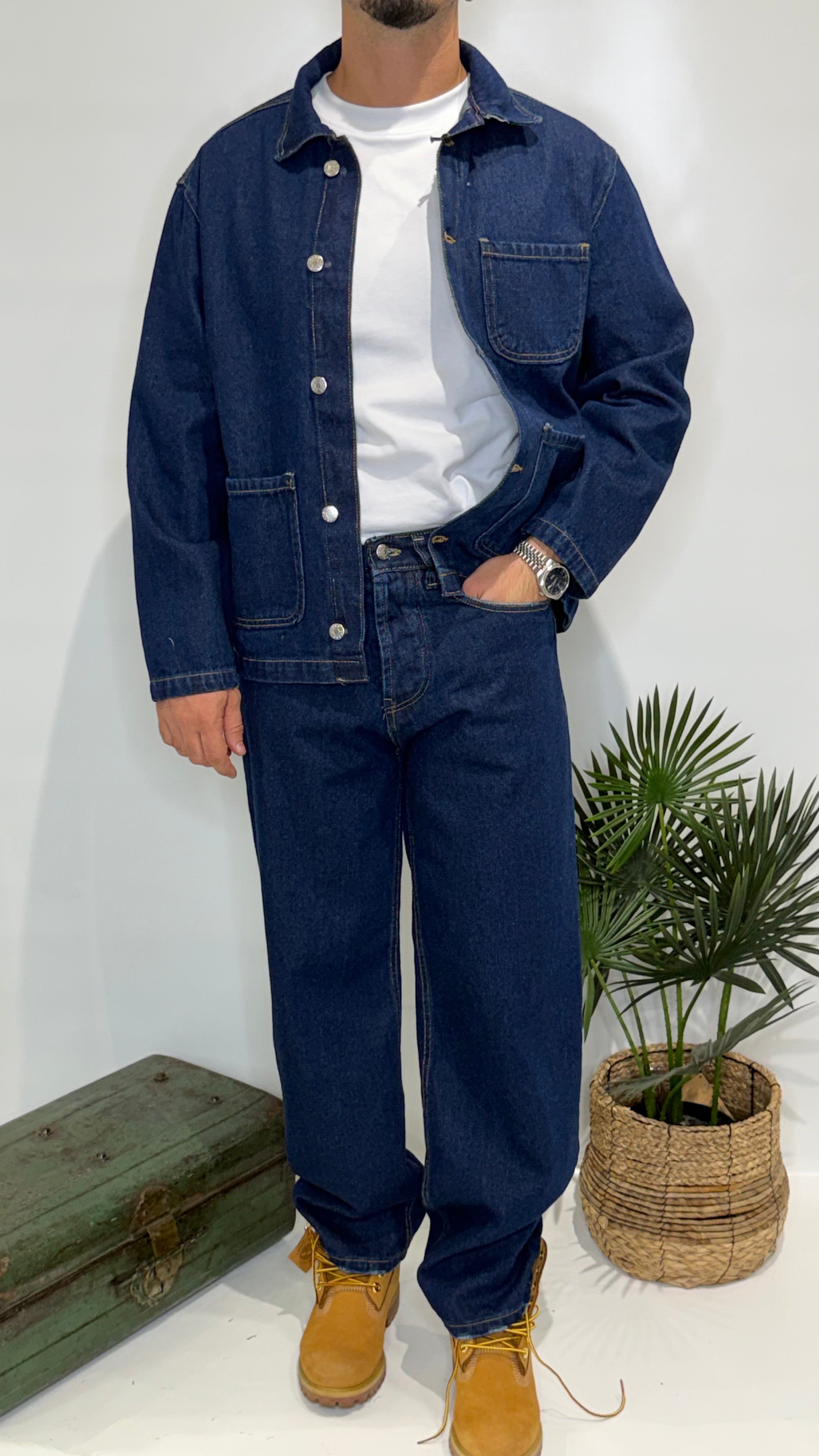 Coordinato Jeans Lavaggio blu