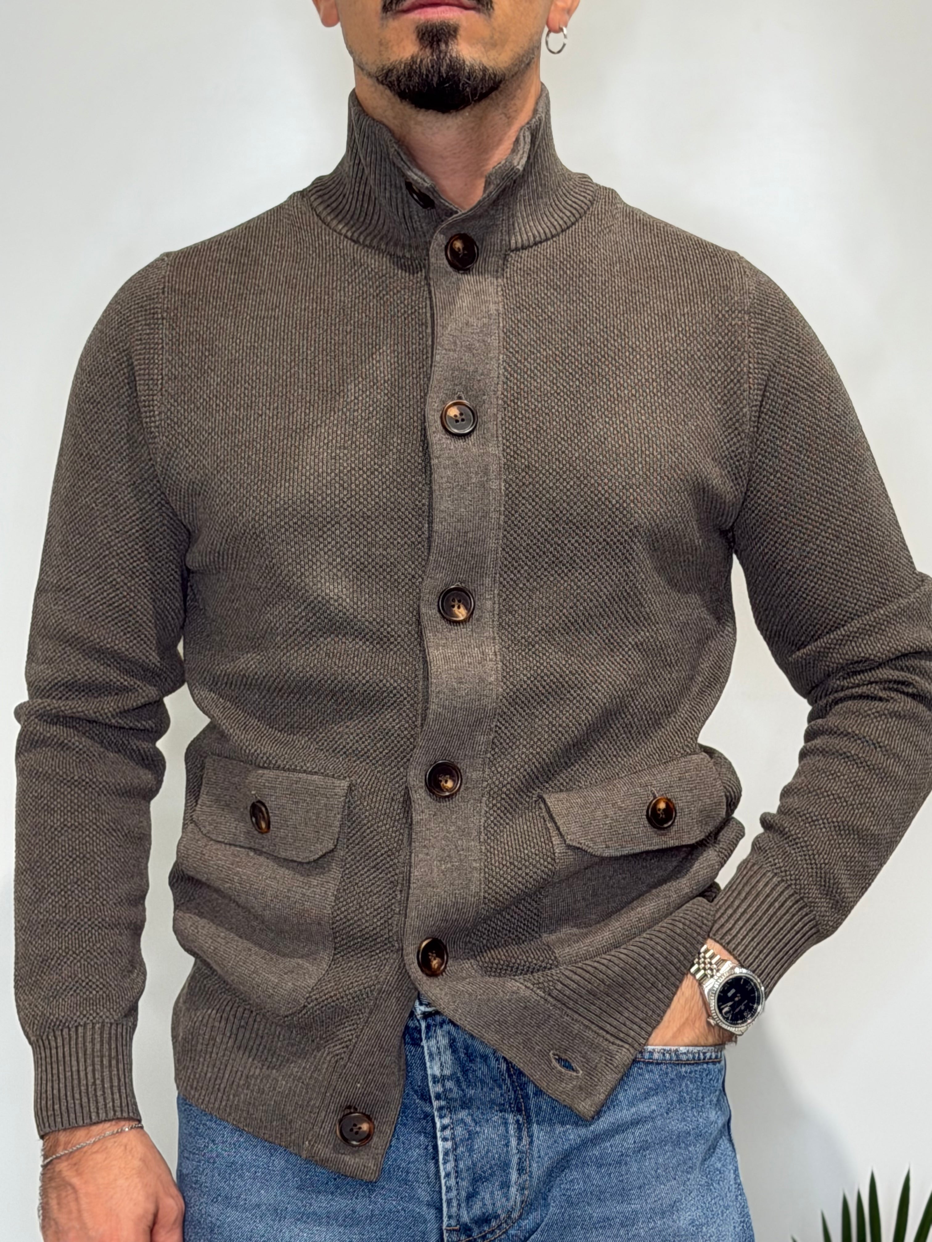 Cardigan Alaska Tortora