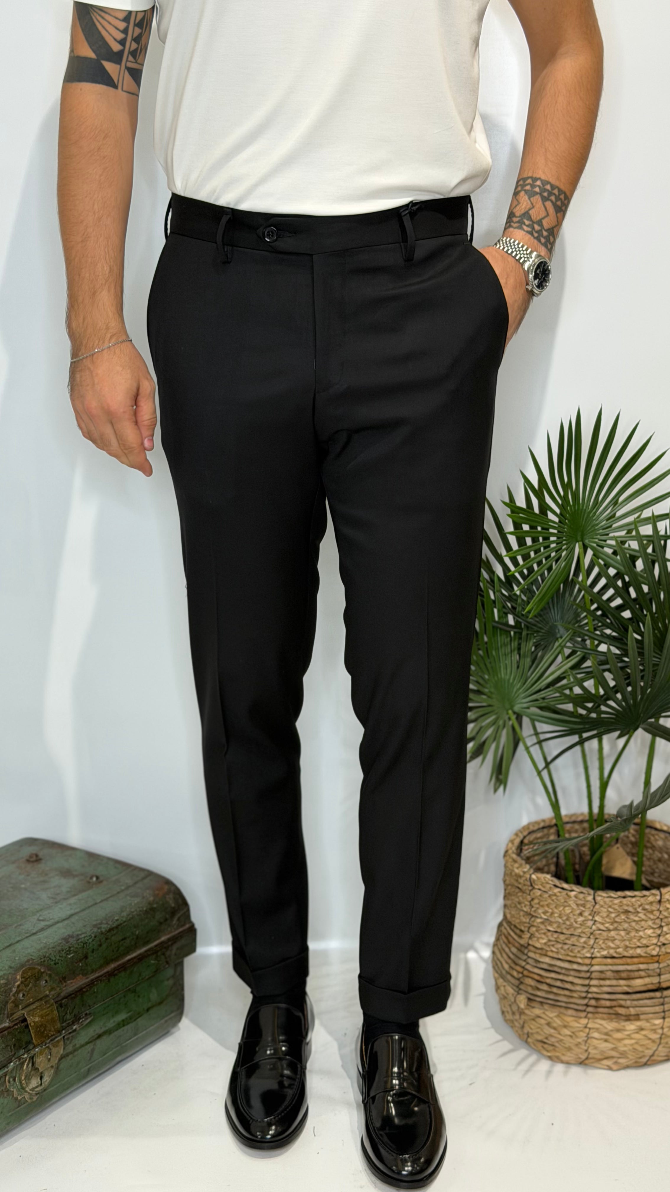 Pantalone Capri Nero Invernale
