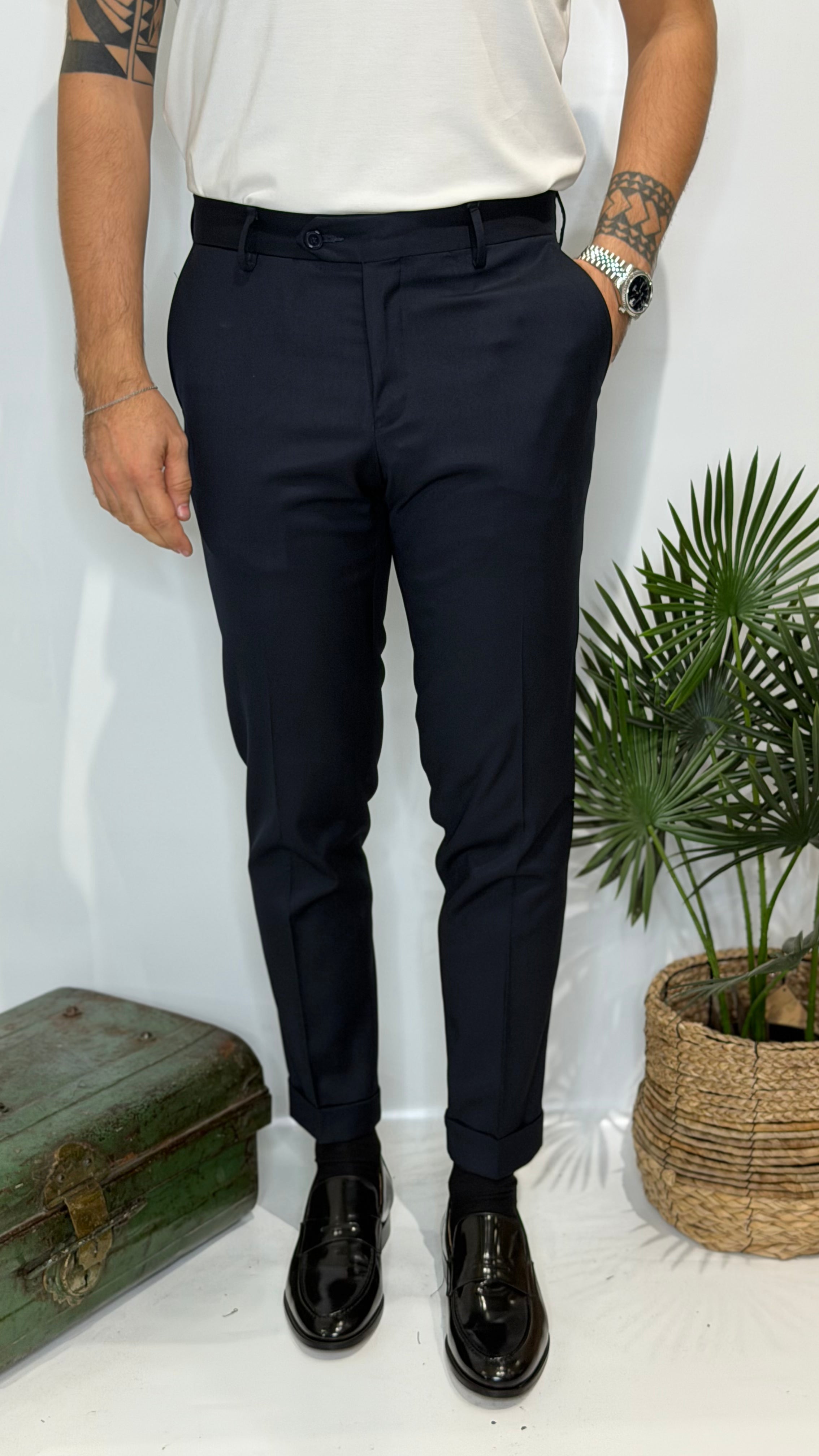 Pantalone Capri Blu Midnight Invernale