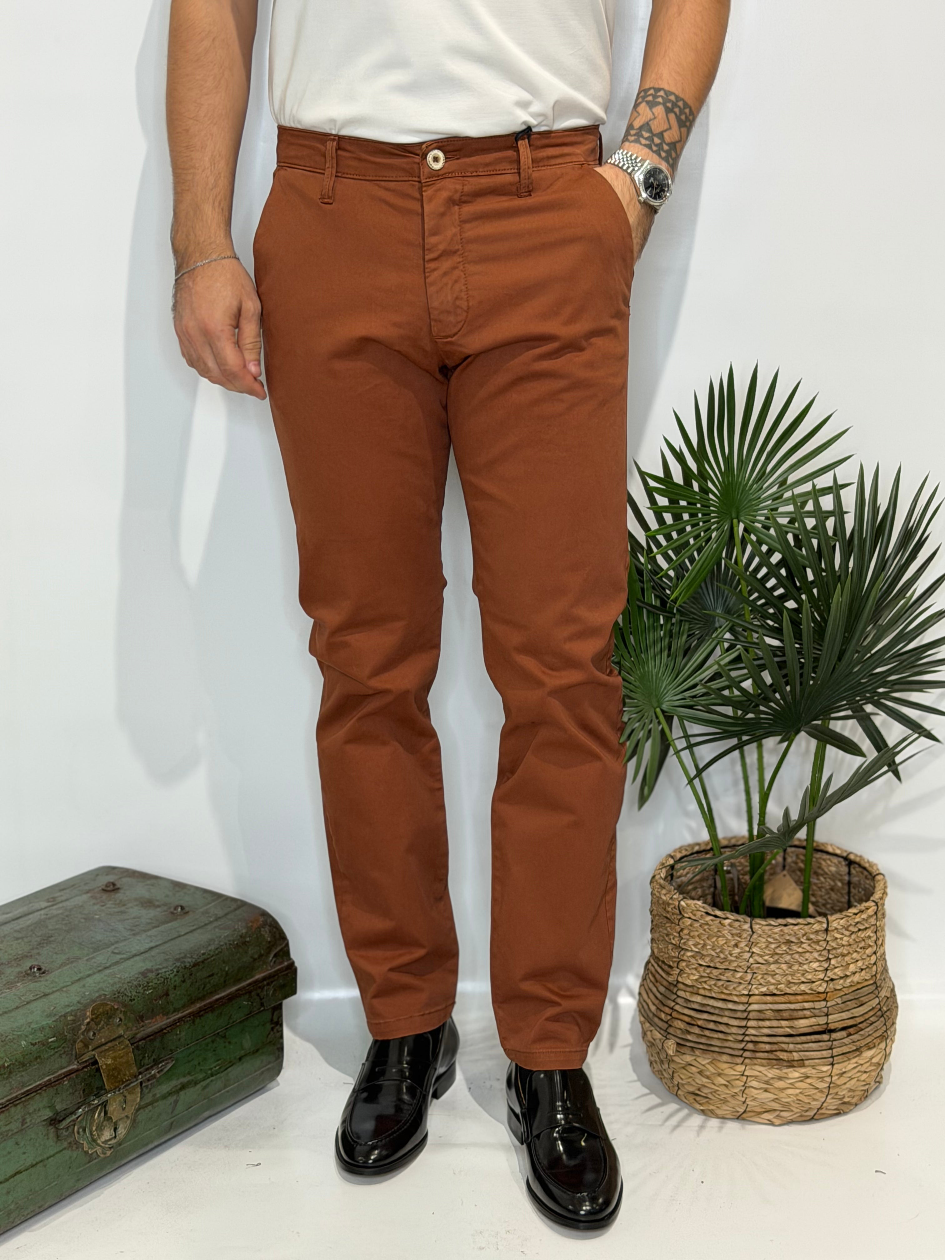 Pantalone Chino Ruggine invernale