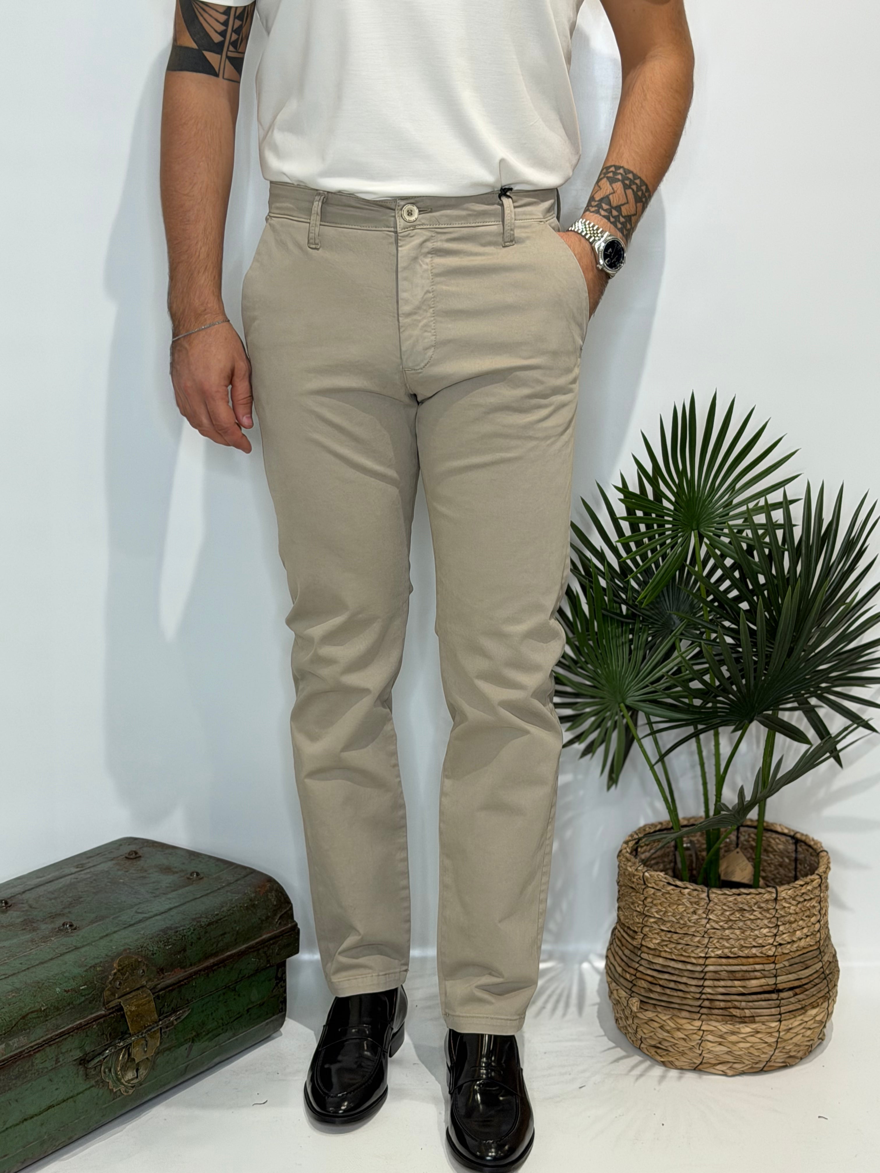 Pantalone Chino Beige invernale