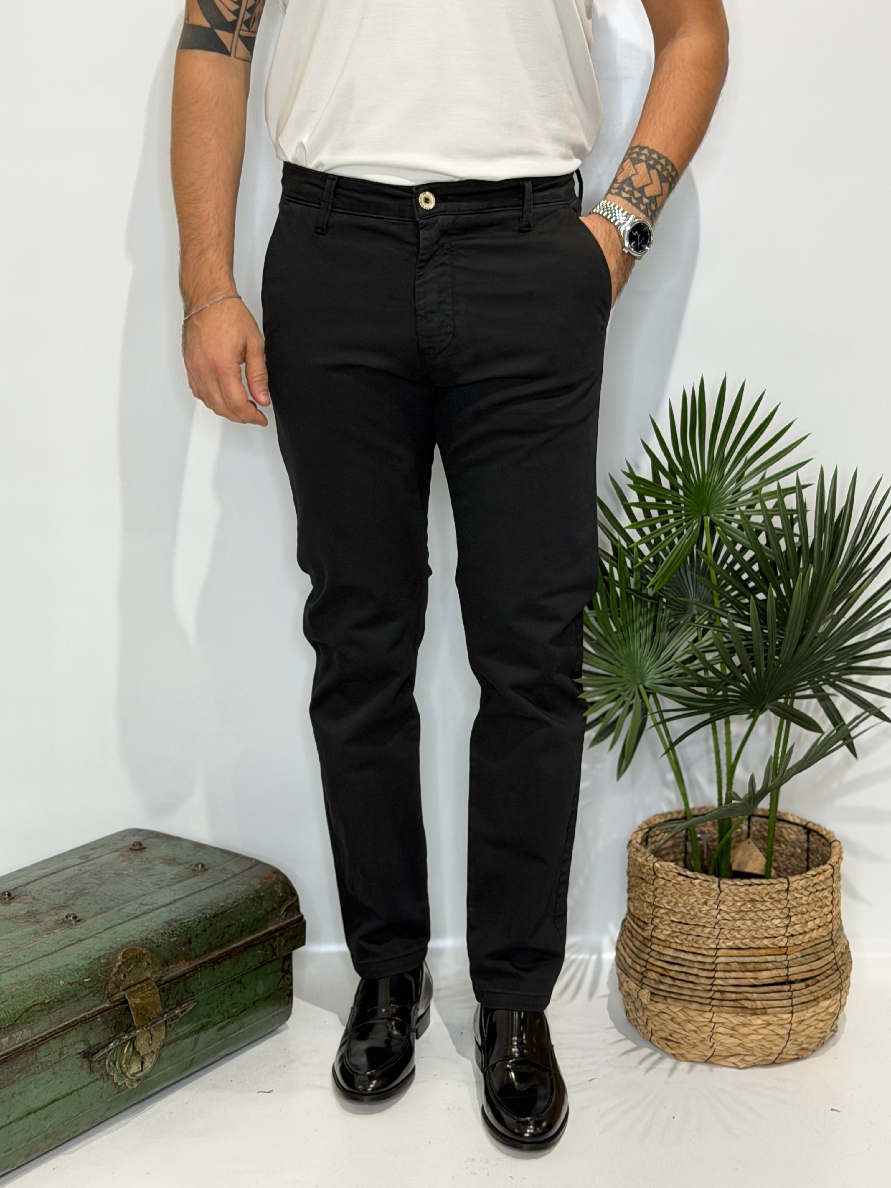 Pantalone Chino Nero invernale