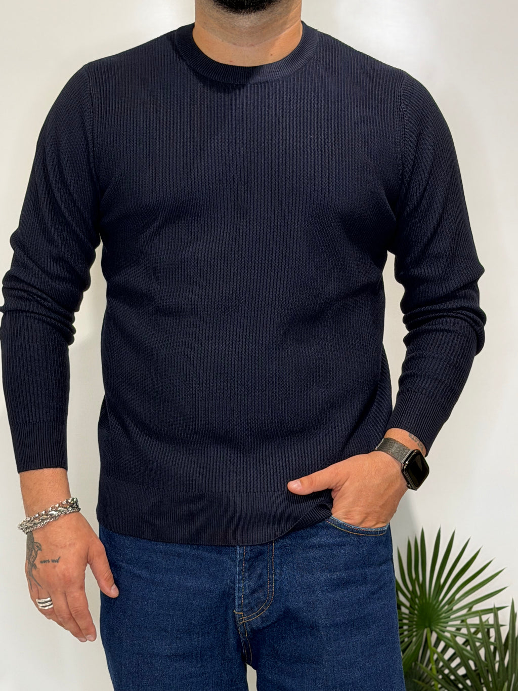 Cream Crew Neck Sweater