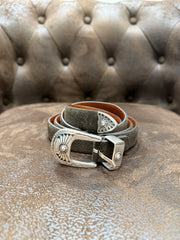 Brown Suede Belt