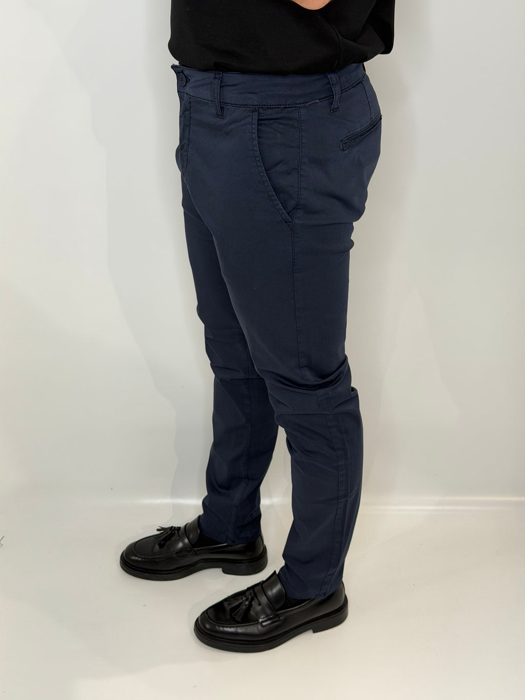 Pantalone Chino Blu Navy