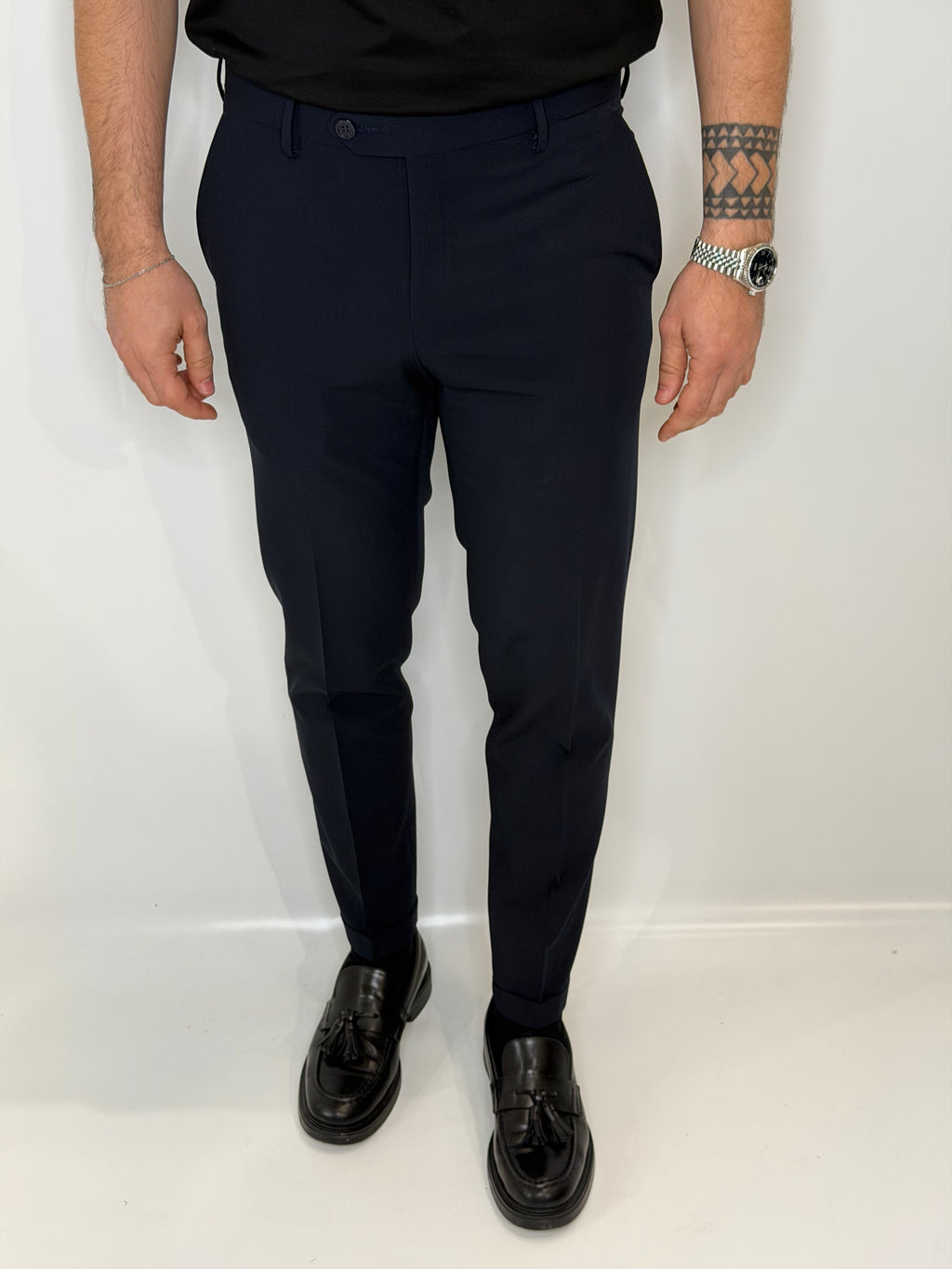 Pantalone Capri Blu Midnight