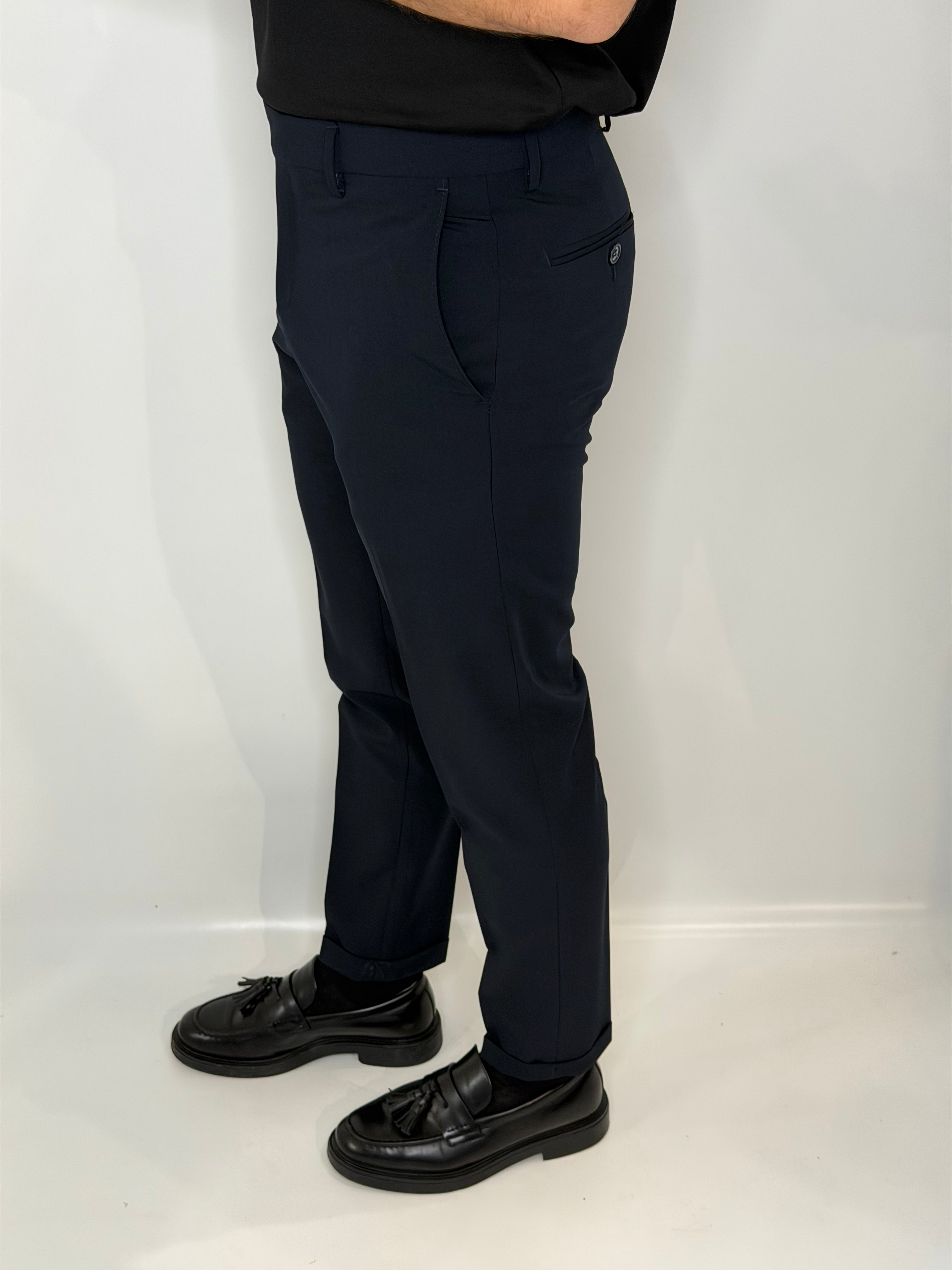 Pantalone Capri Blu Midnight