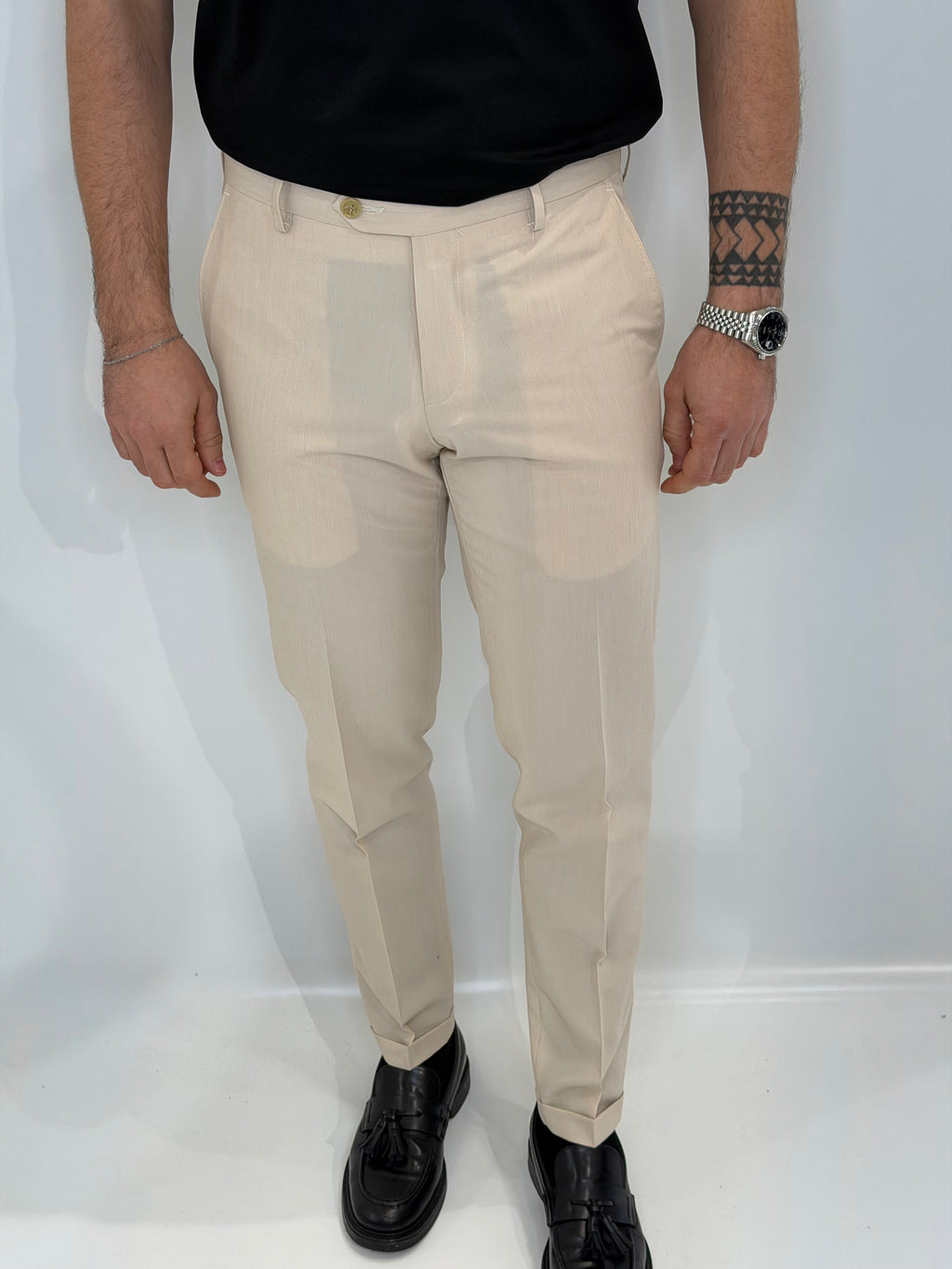 Pantalone Capri Beige