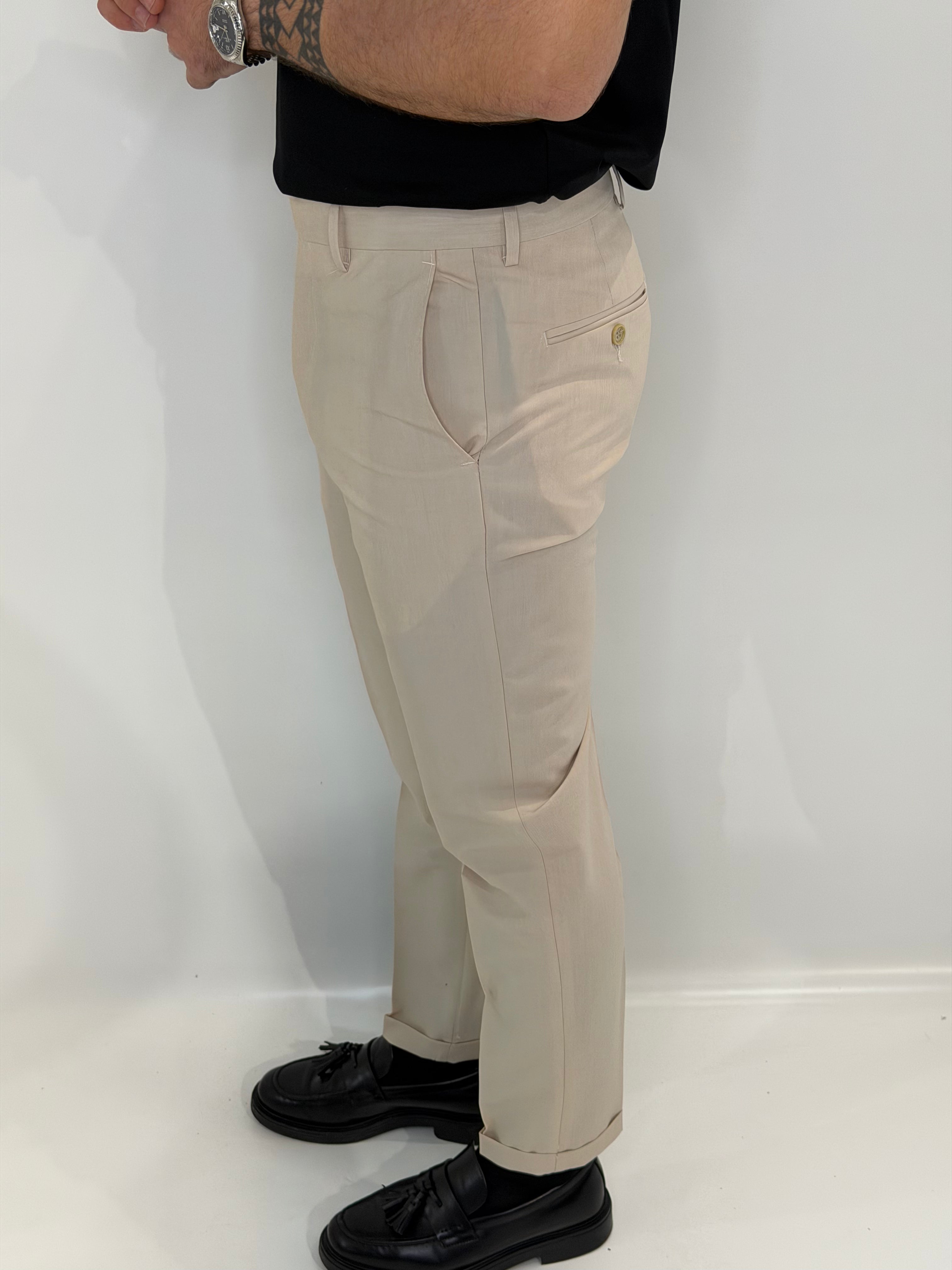 Pantalone Capri Beige