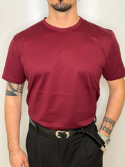 T-shirt Filo Scozia Bordeaux