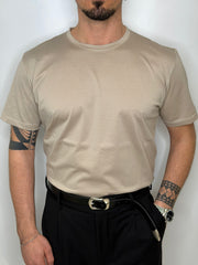 T-shirt Filo Scozia Beige