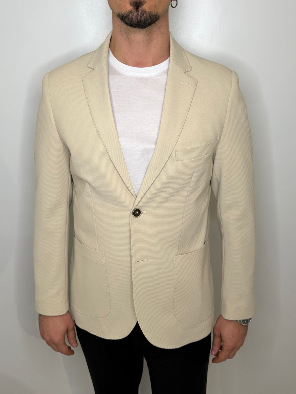 Giacca Monopetto Walter Beige