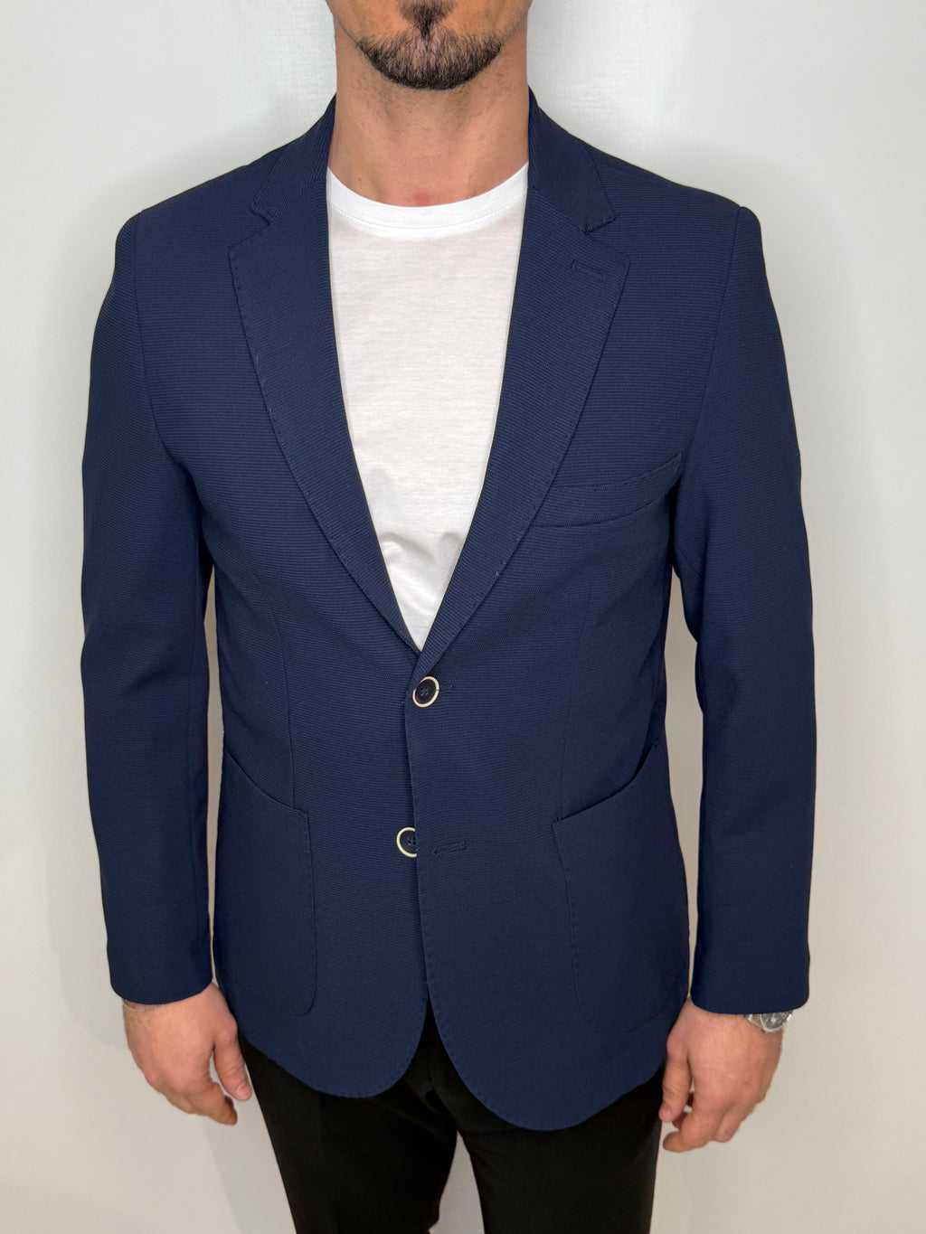 Giacca Monopetto Walter Blu Midnight