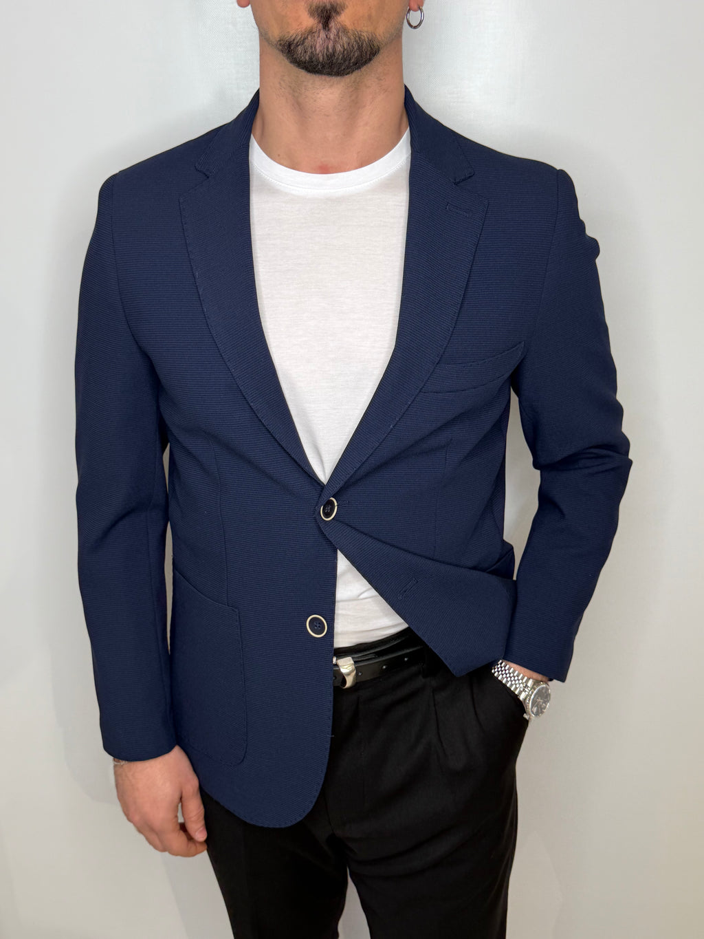 Giacca Monopetto Walter Blu Midnight