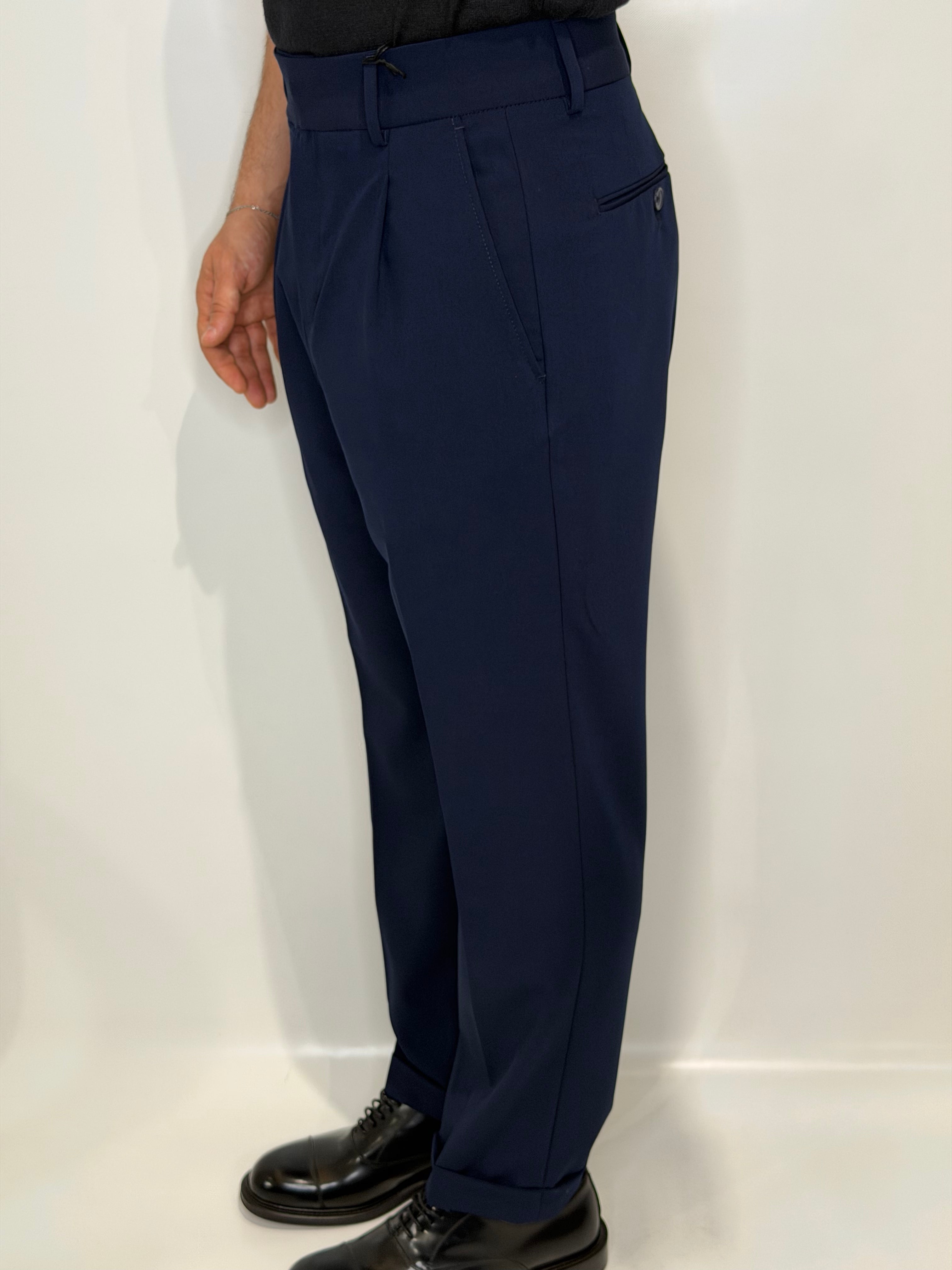 Pantalone Una Pence Blu Midnight Estivo