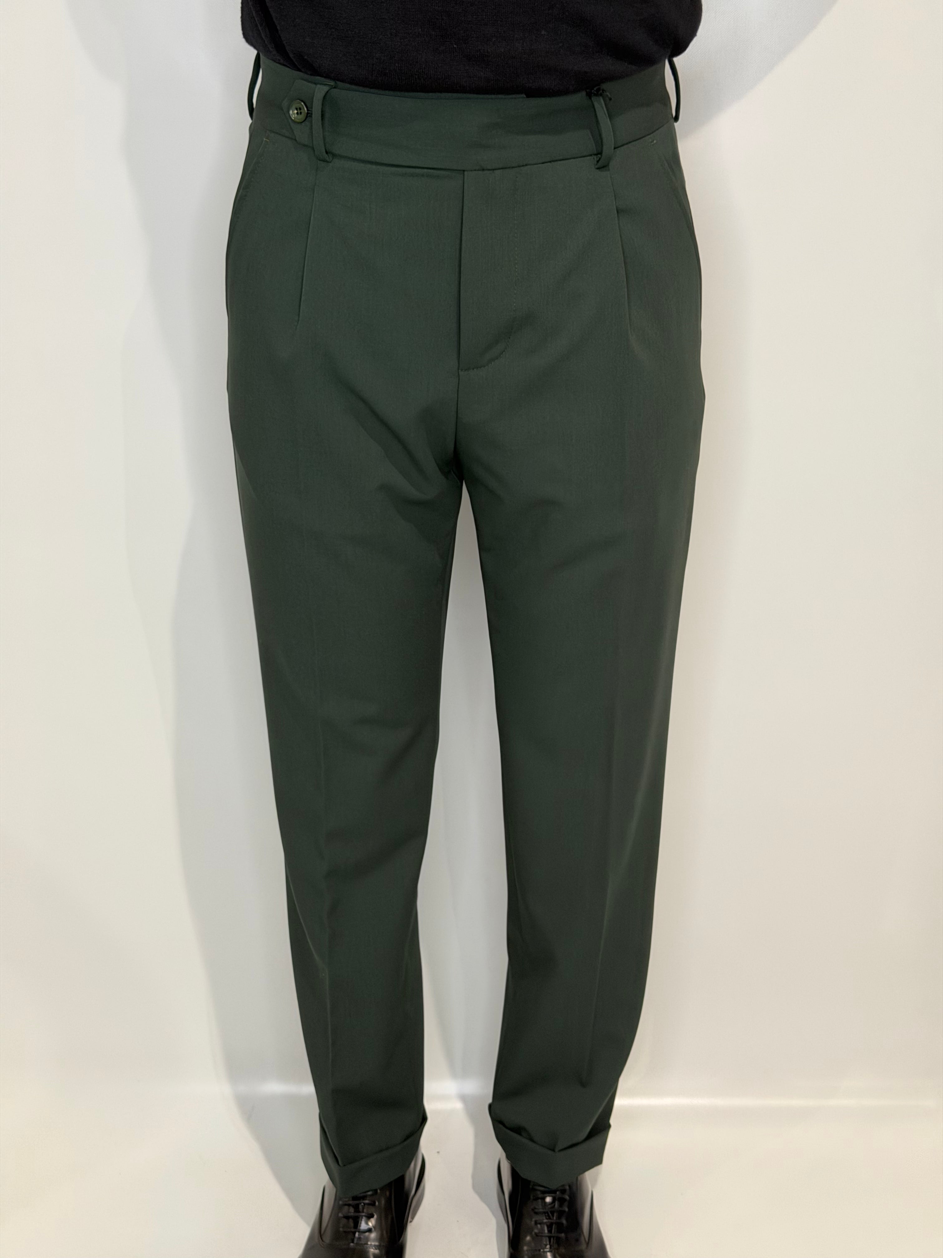 Pantalone Una Pence Verde Bosco Estivo