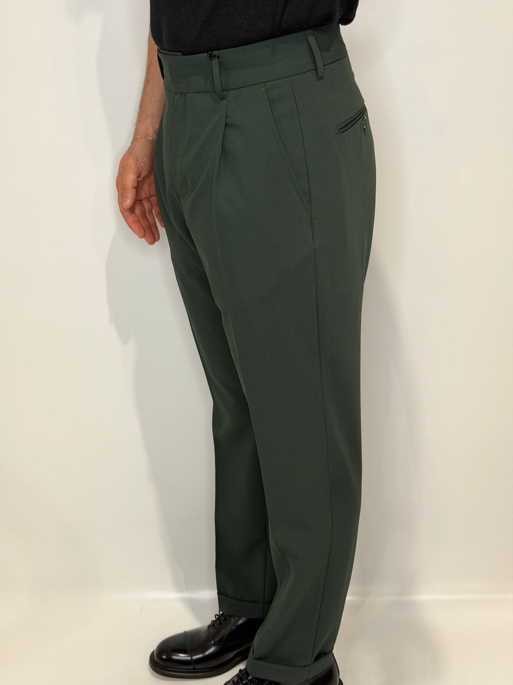 Pantalone Una Pence Verde Bosco Estivo